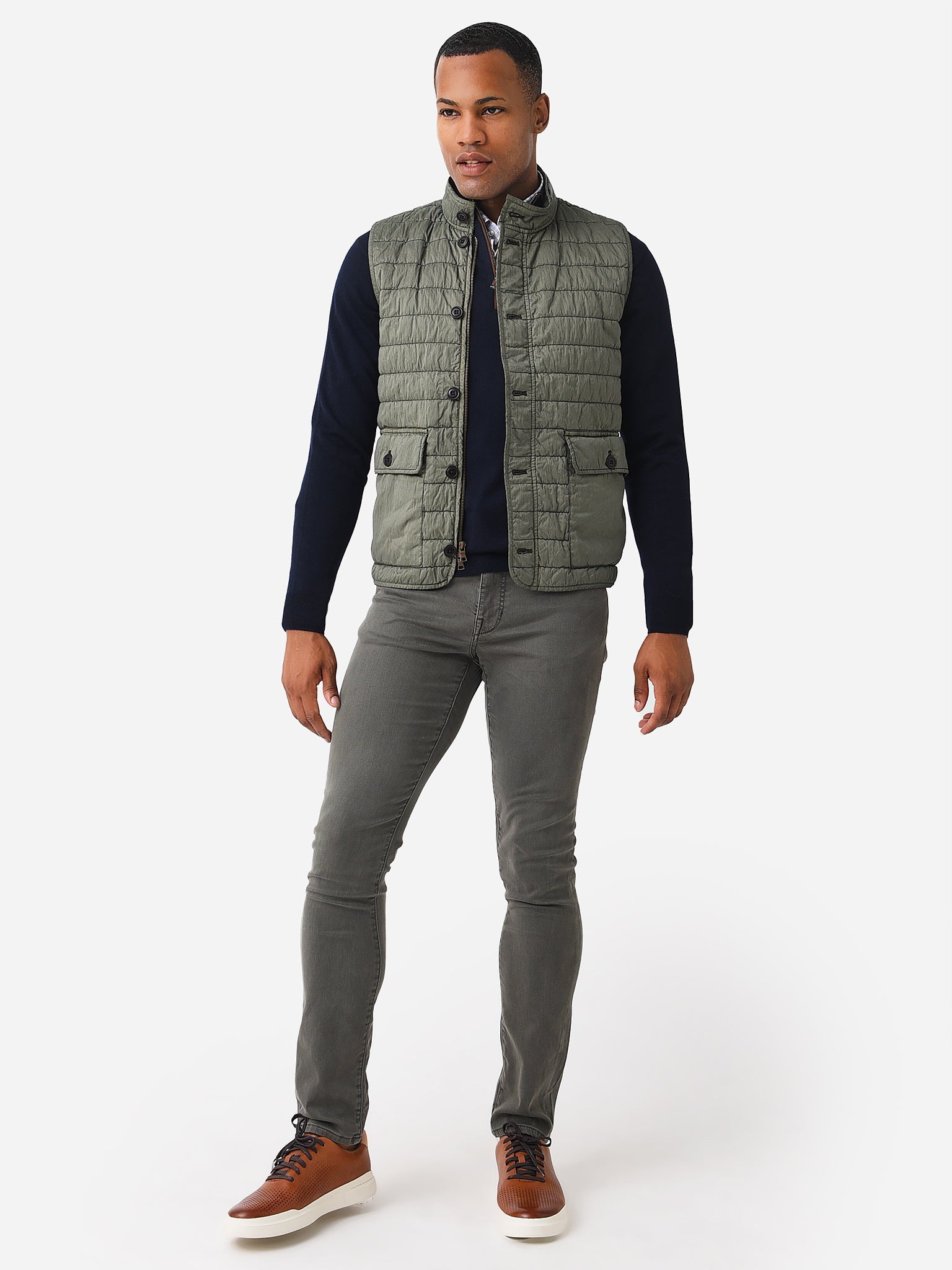  Peter Millar Crown Men's Greenwich Garment Dyed Vest