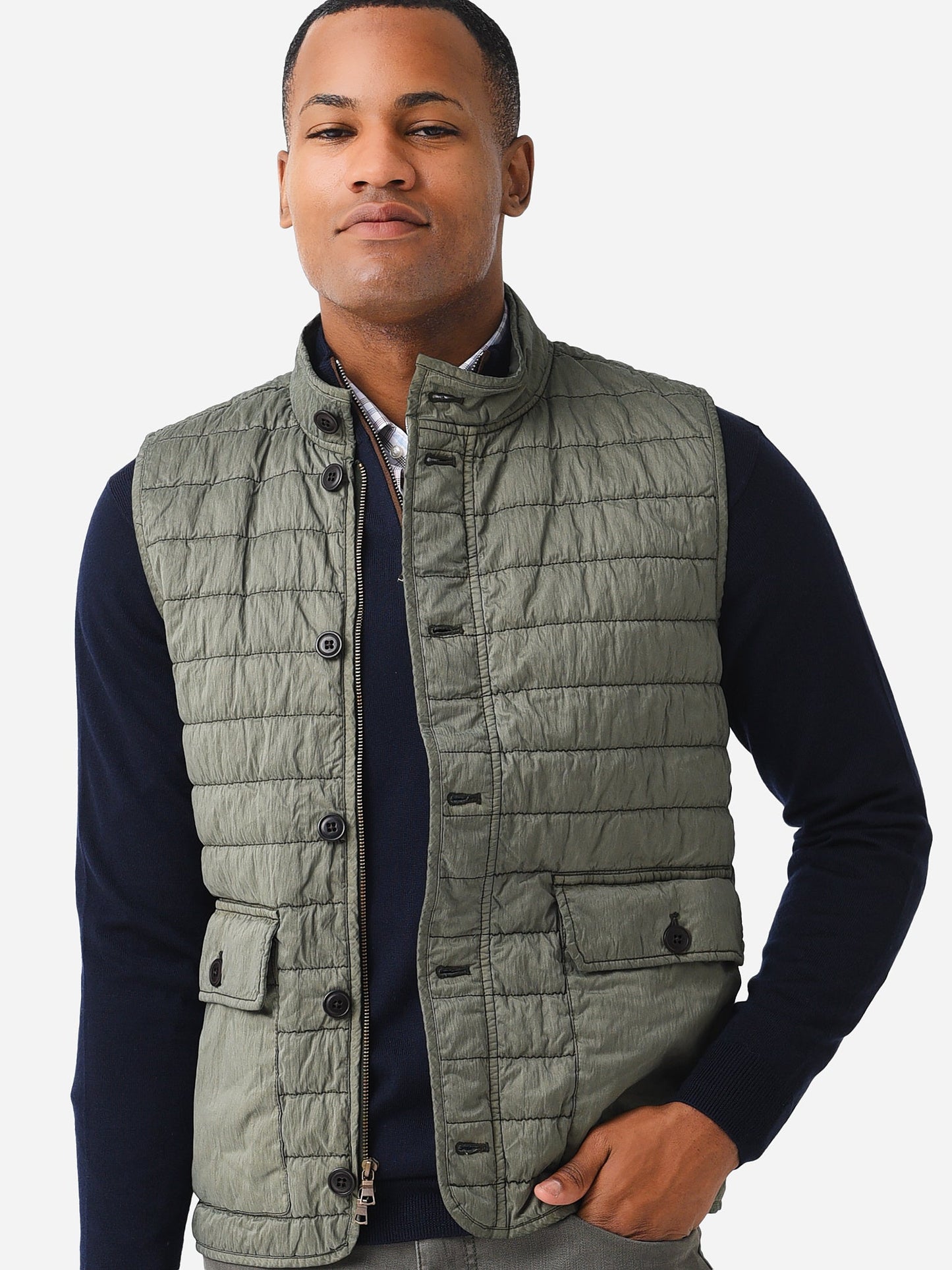  Peter Millar Crown Men's Greenwich Garment Dyed Vest