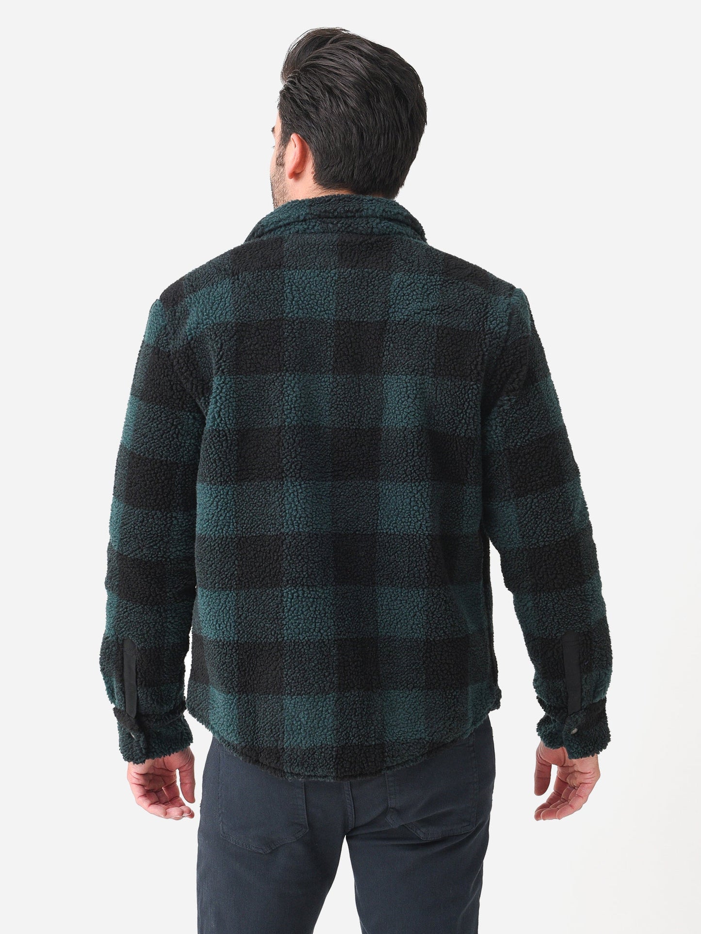  Peter Millar Crown Men's High Pile Sherpa Shirt Jacket