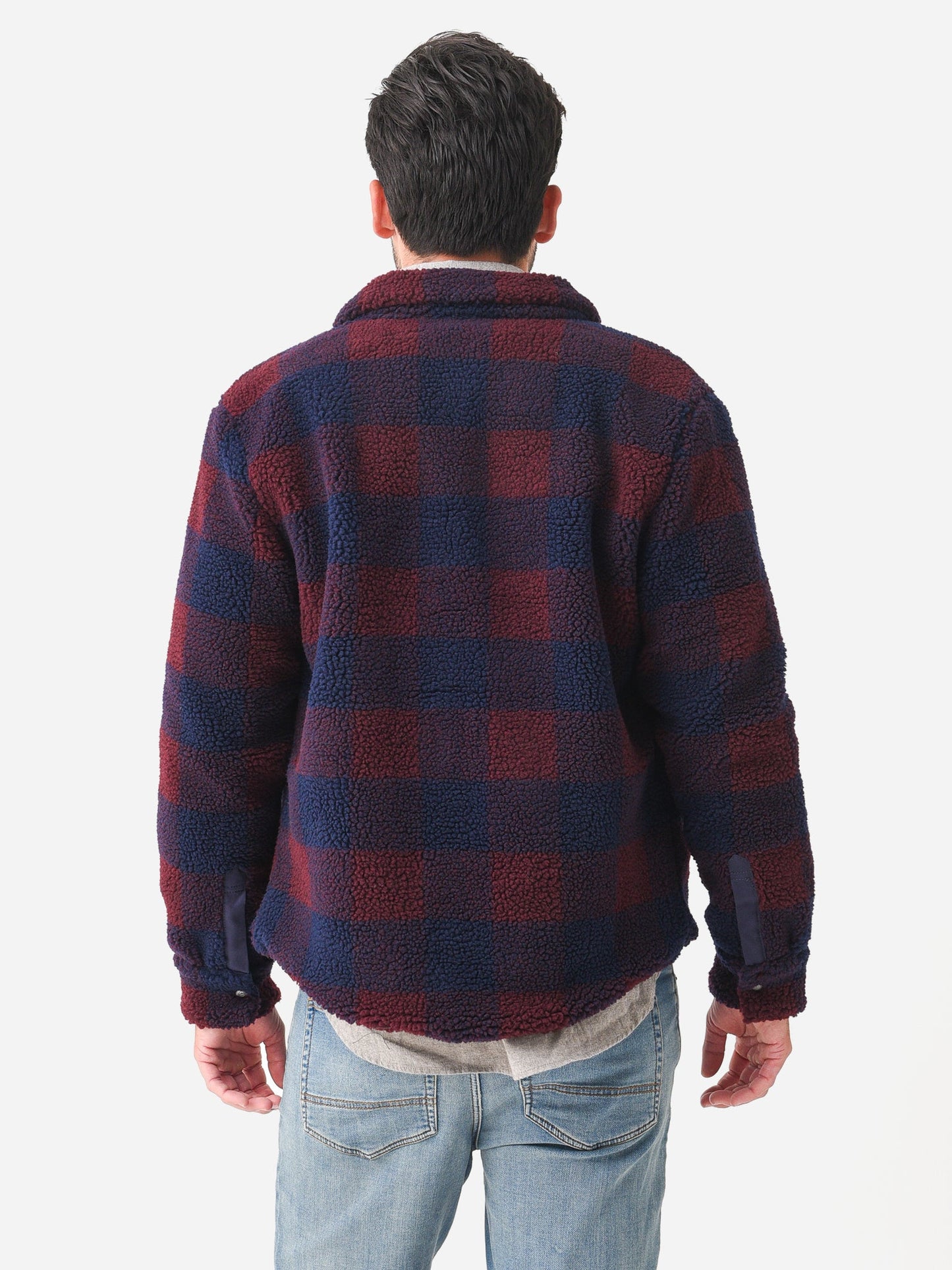  Peter Millar Crown Men's High Pile Sherpa Shirt Jacket