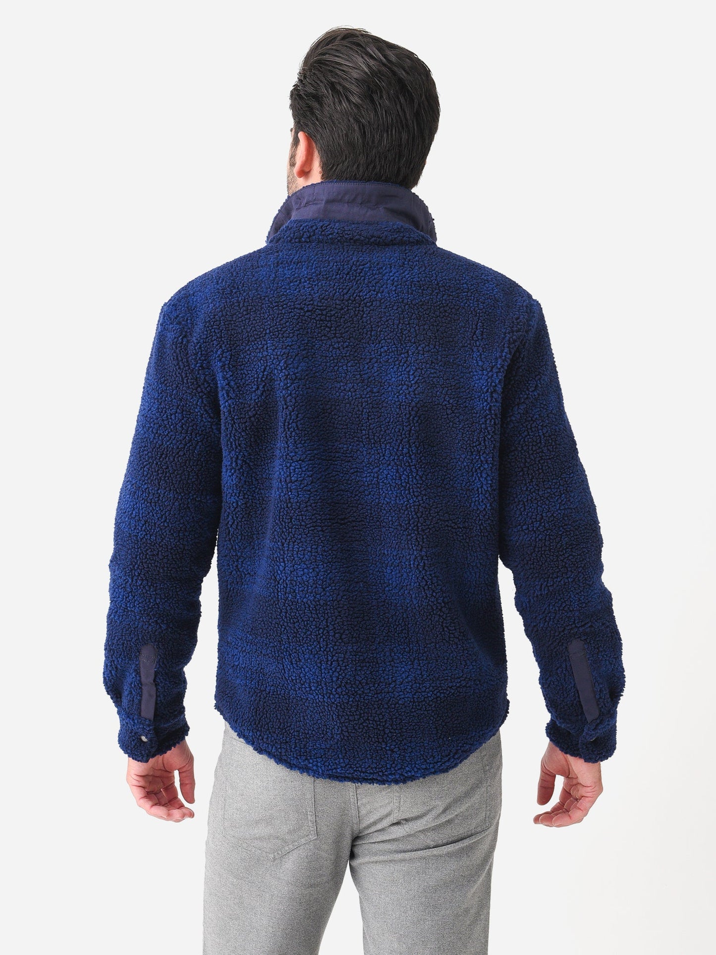  Peter Millar Crown Men's High Pile Sherpa Shirt Jacket