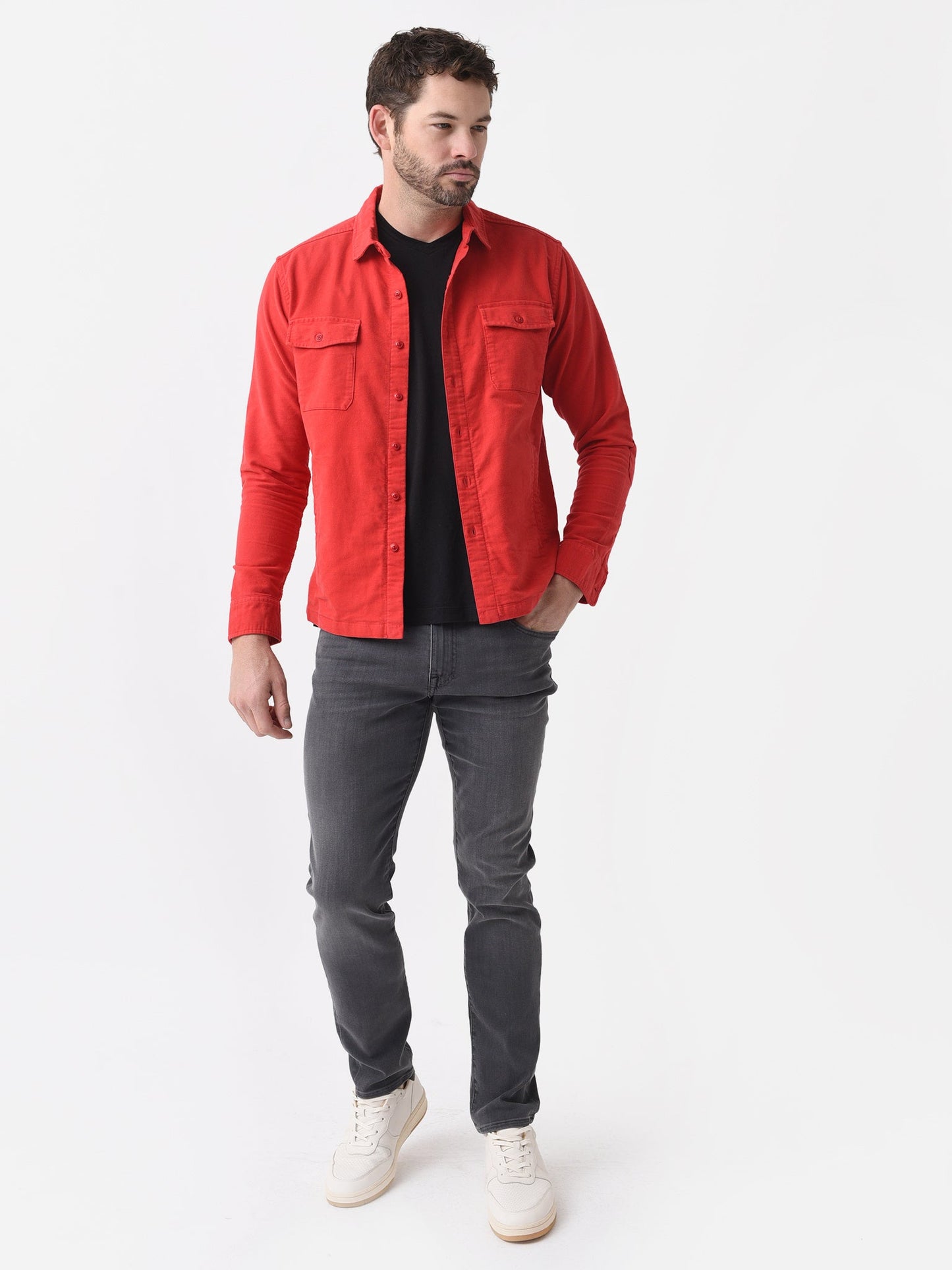  Peter Millar Crown Men's Après-Ski Garment Dyed Moleskin Shirt Jacket
