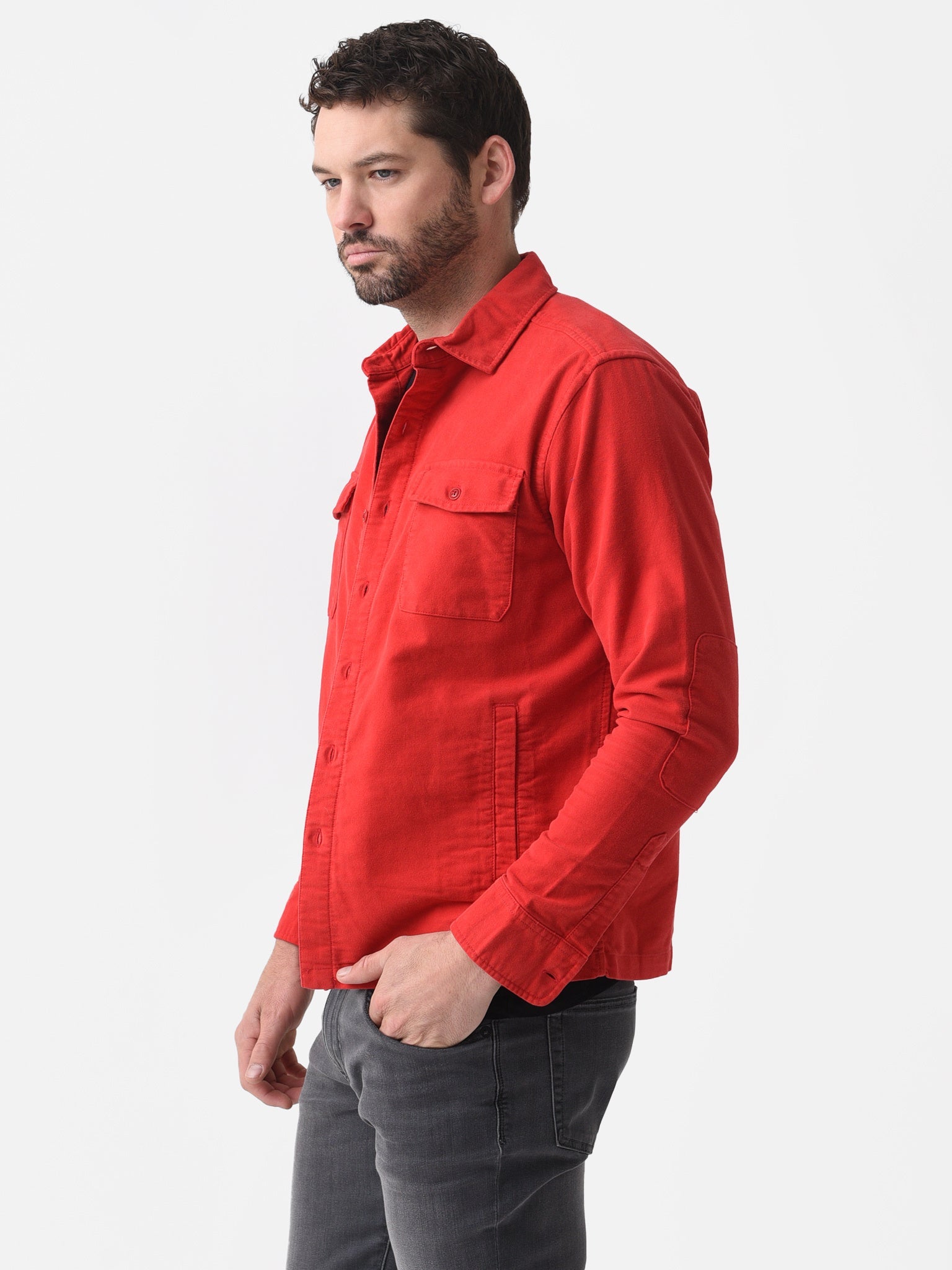  Peter Millar Crown Men's Après-Ski Garment Dyed Moleskin Shirt Jacket