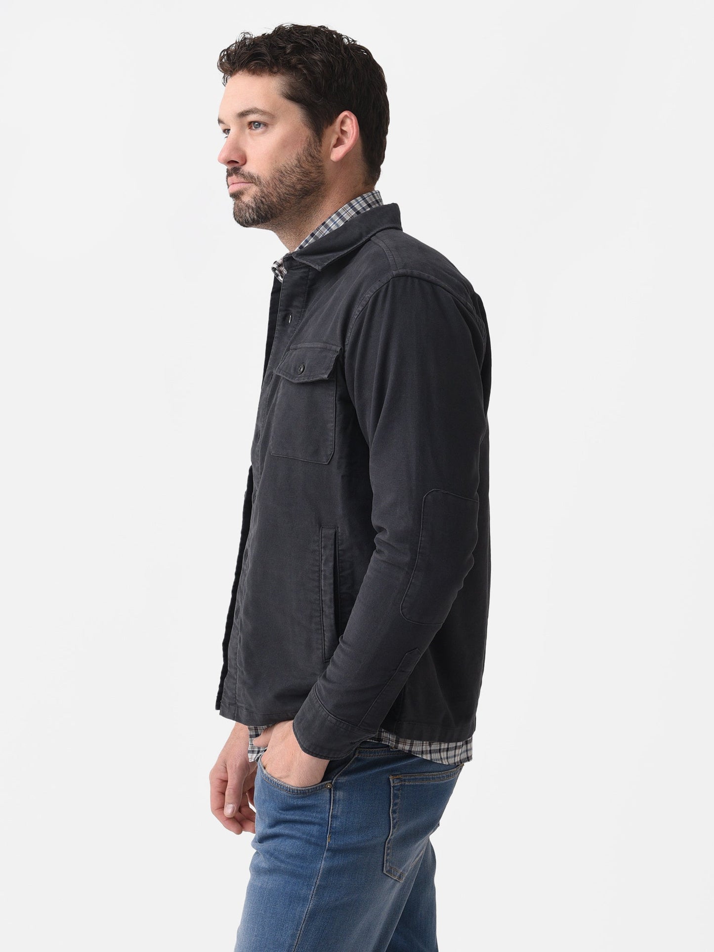  Peter Millar Crown Men's Après-Ski Garment Dyed Moleskin Shirt Jacket