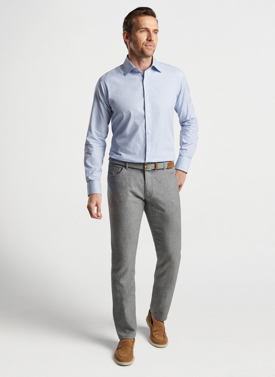  Peter Millar Francis Cotton Sport Shirt: Vintage Indigo