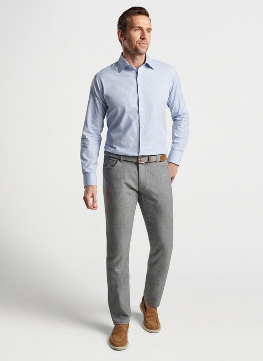 Peter Millar Francis Cotton Sport Shirt: Vintage Indigo