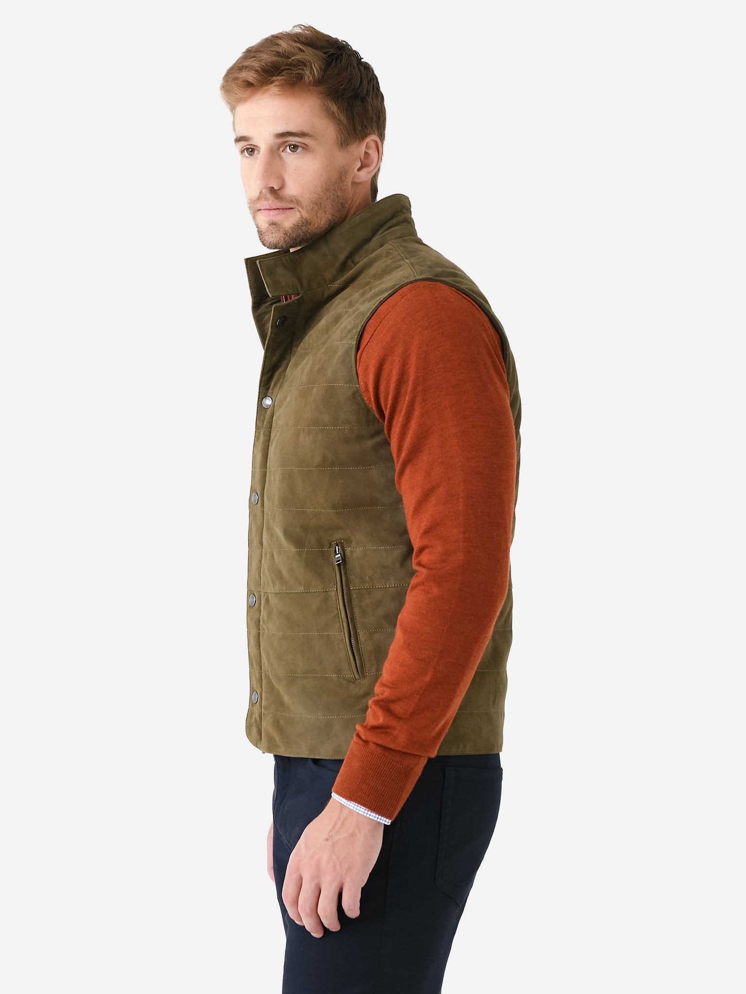  Peter Millar Crown Crafted Men's Vantage Suede Vest