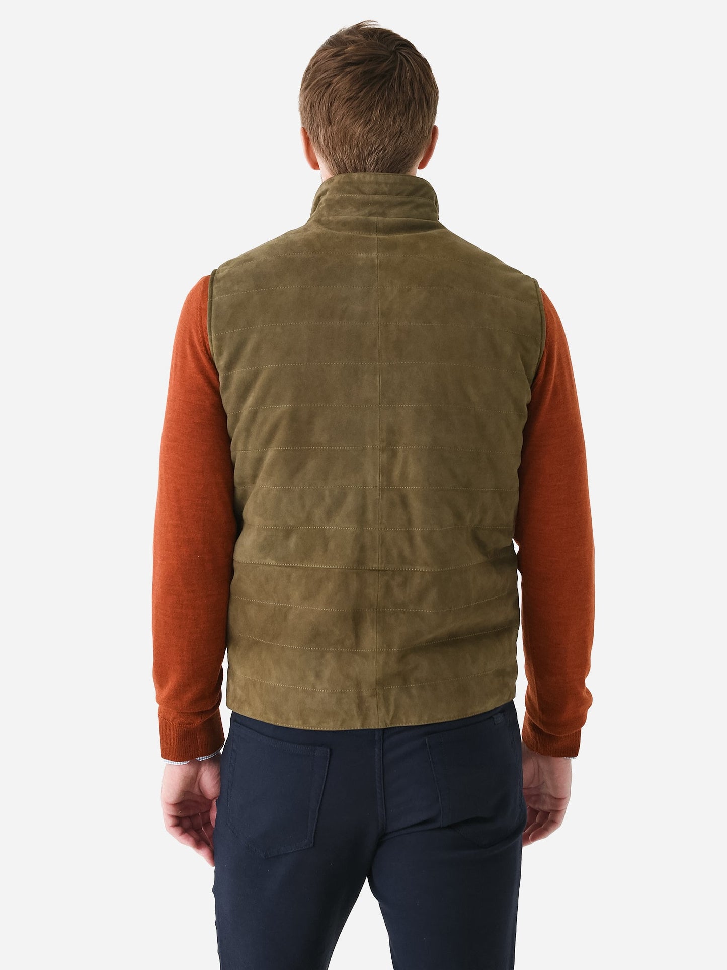  Peter Millar Crown Crafted Men's Vantage Suede Vest