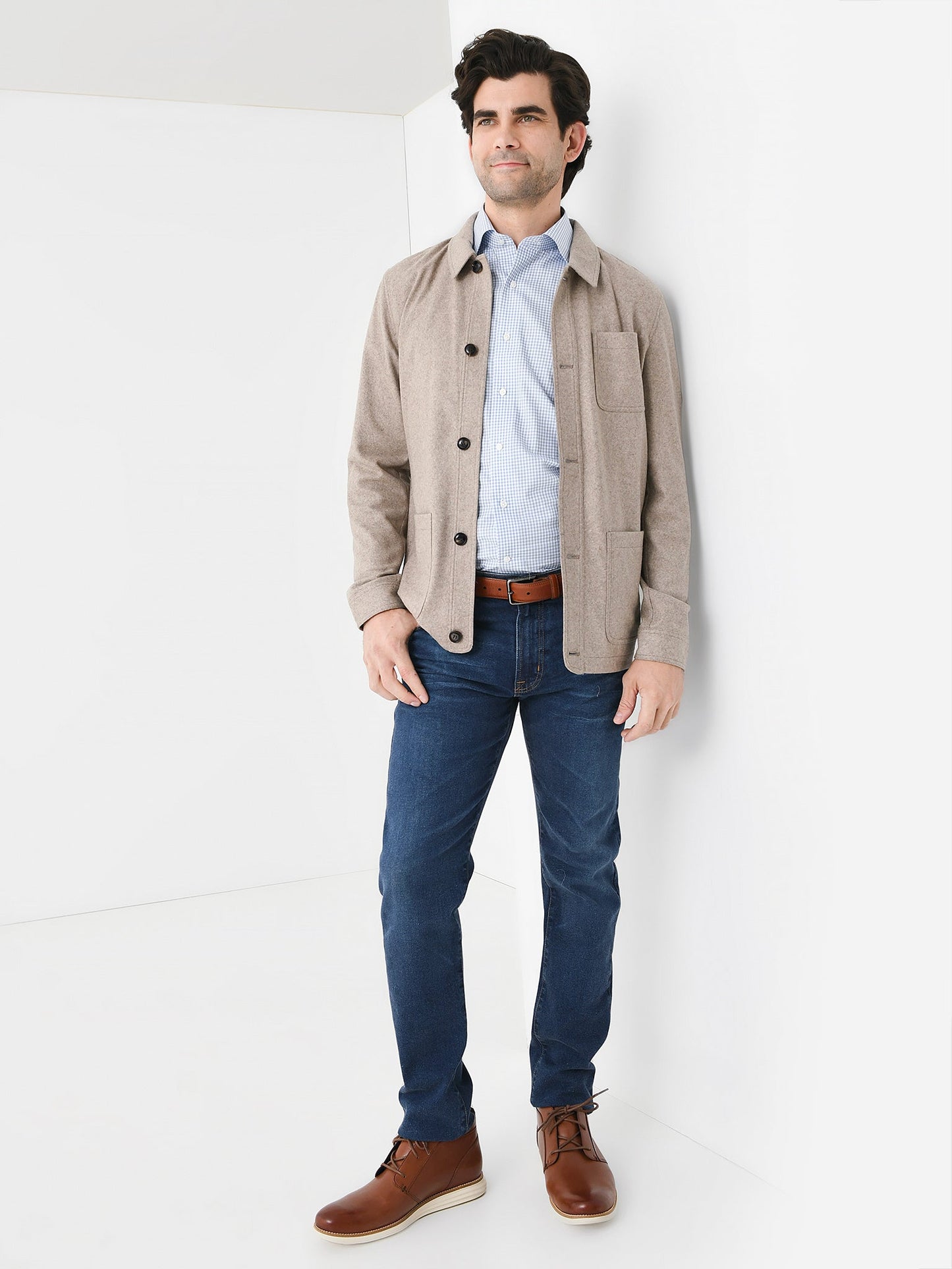  Peter Millar Crown Crafted Men's Artisan Crafted Cashmere Chore Coat