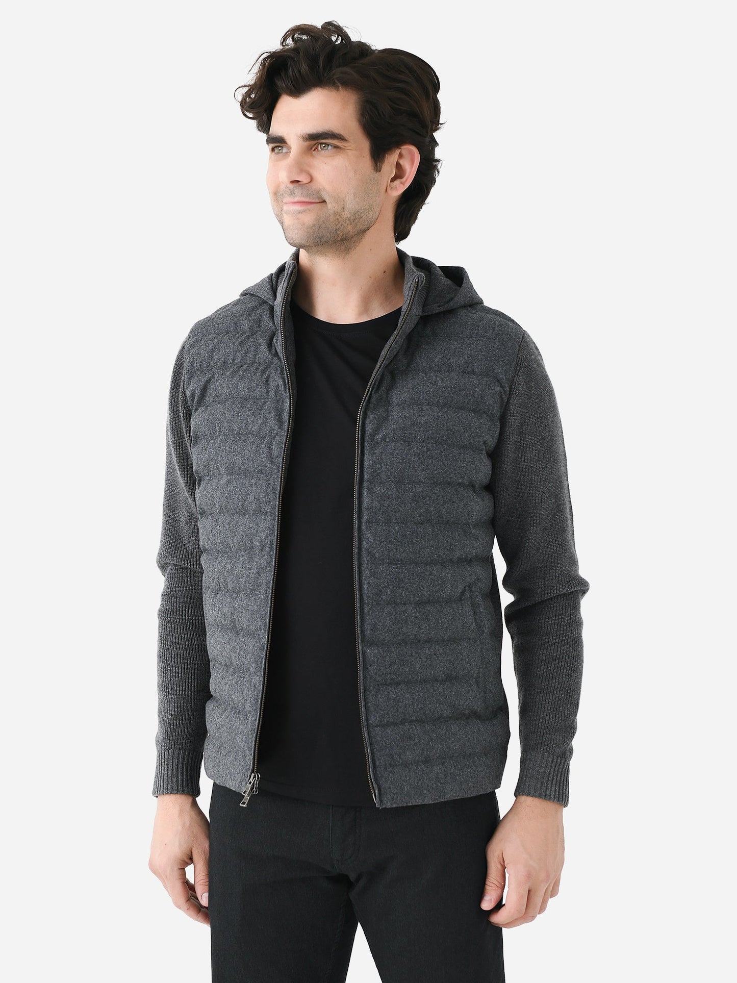  Peter Millar Crown Crafted Men's Alpine Hooded Cardigan