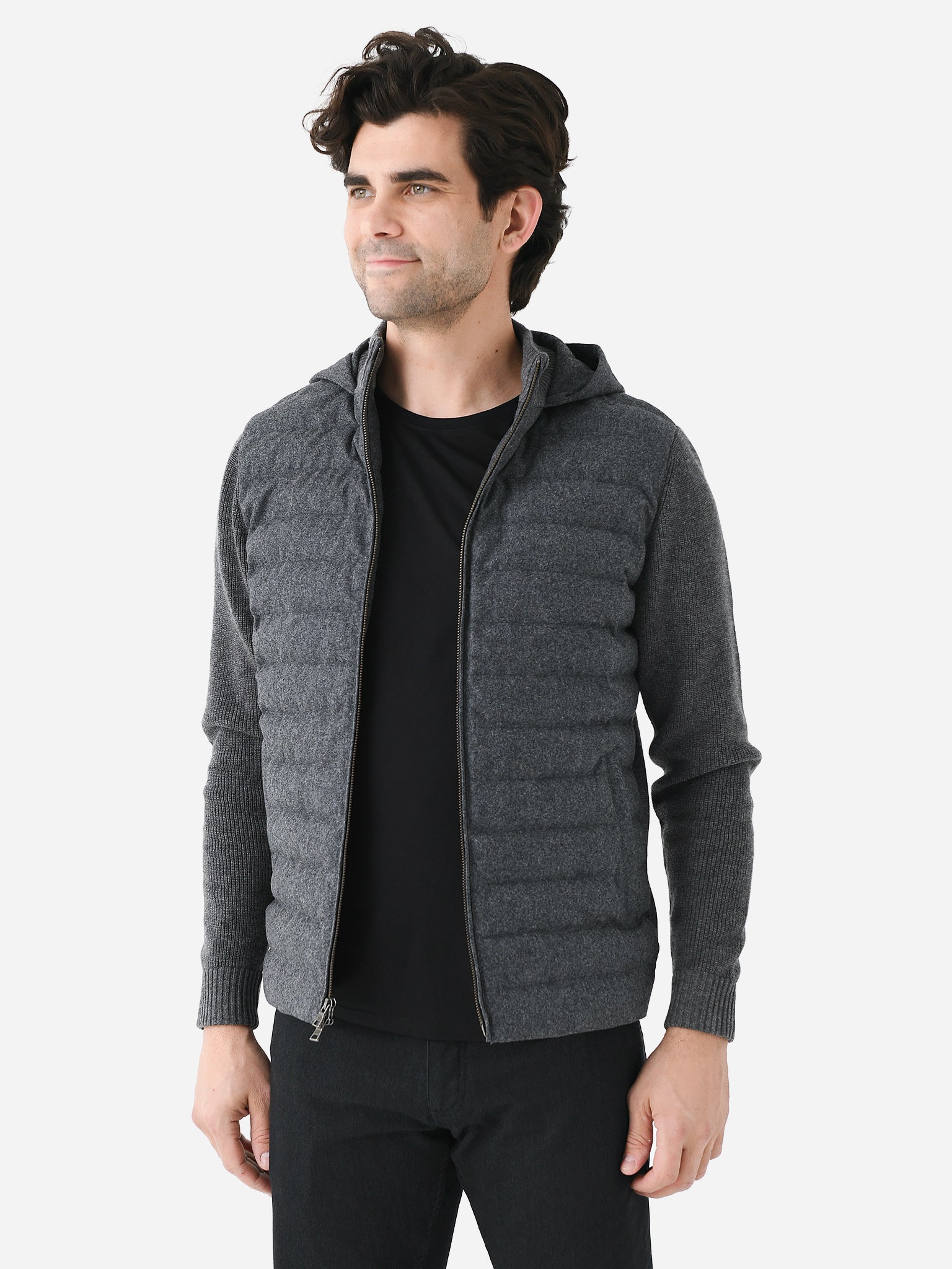  Peter Millar Crown Crafted Men's Alpine Hooded Cardigan