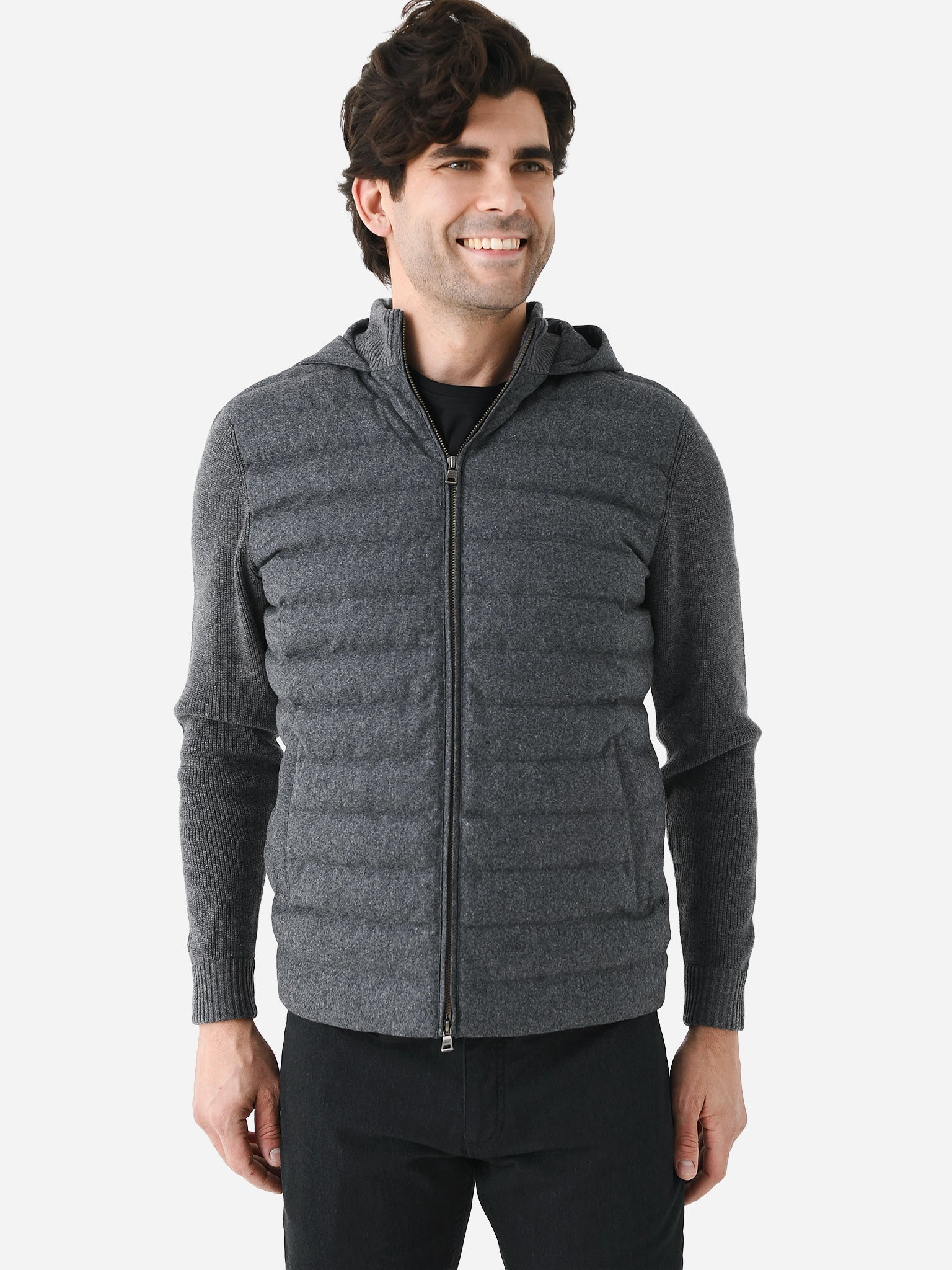  Peter Millar Crown Crafted Men's Alpine Hooded Cardigan