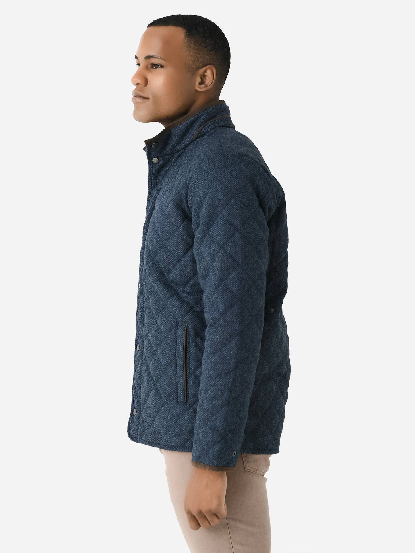  Peter Millar Crown Men's Suffolk Quilted Wool Travel Coat