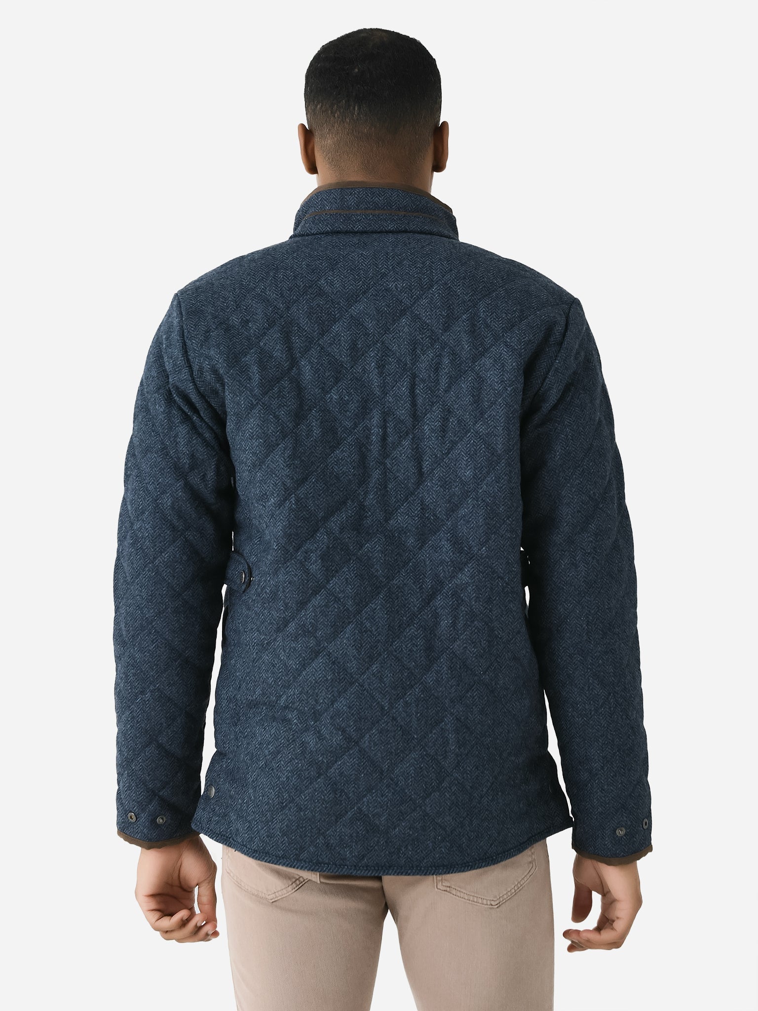  Peter Millar Crown Men's Suffolk Quilted Wool Travel Coat