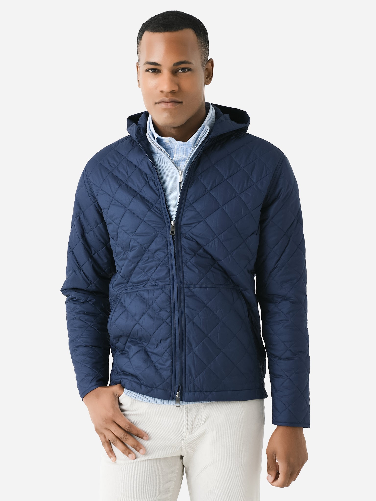  Peter Millar Crown Men's Essex Full-Zip Hoodie