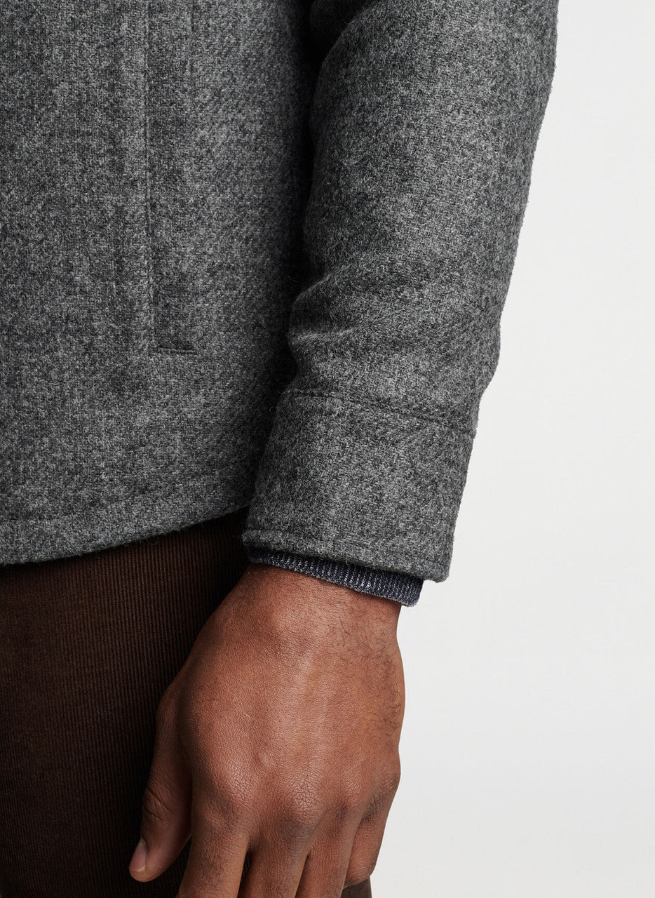  Peter Millar Yorkshire Wool Shirt Jacket: Charcoal