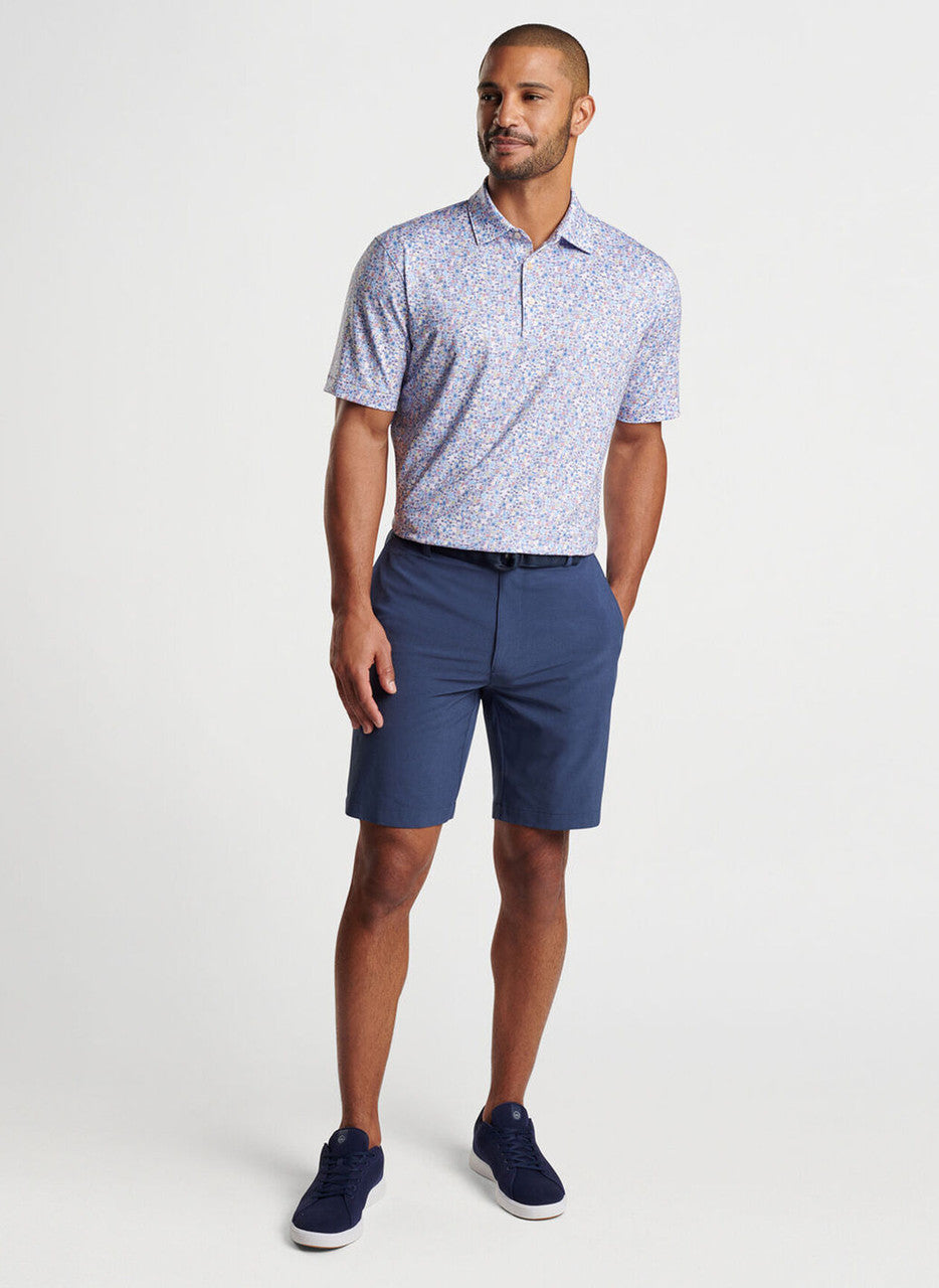  Peter Millar Groovy Performance Jersey Polo: White