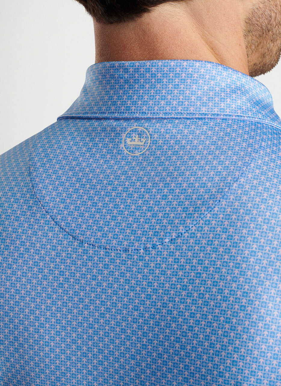  Peter Millar North Flight Performance Jersey Polo: Liberty Blue