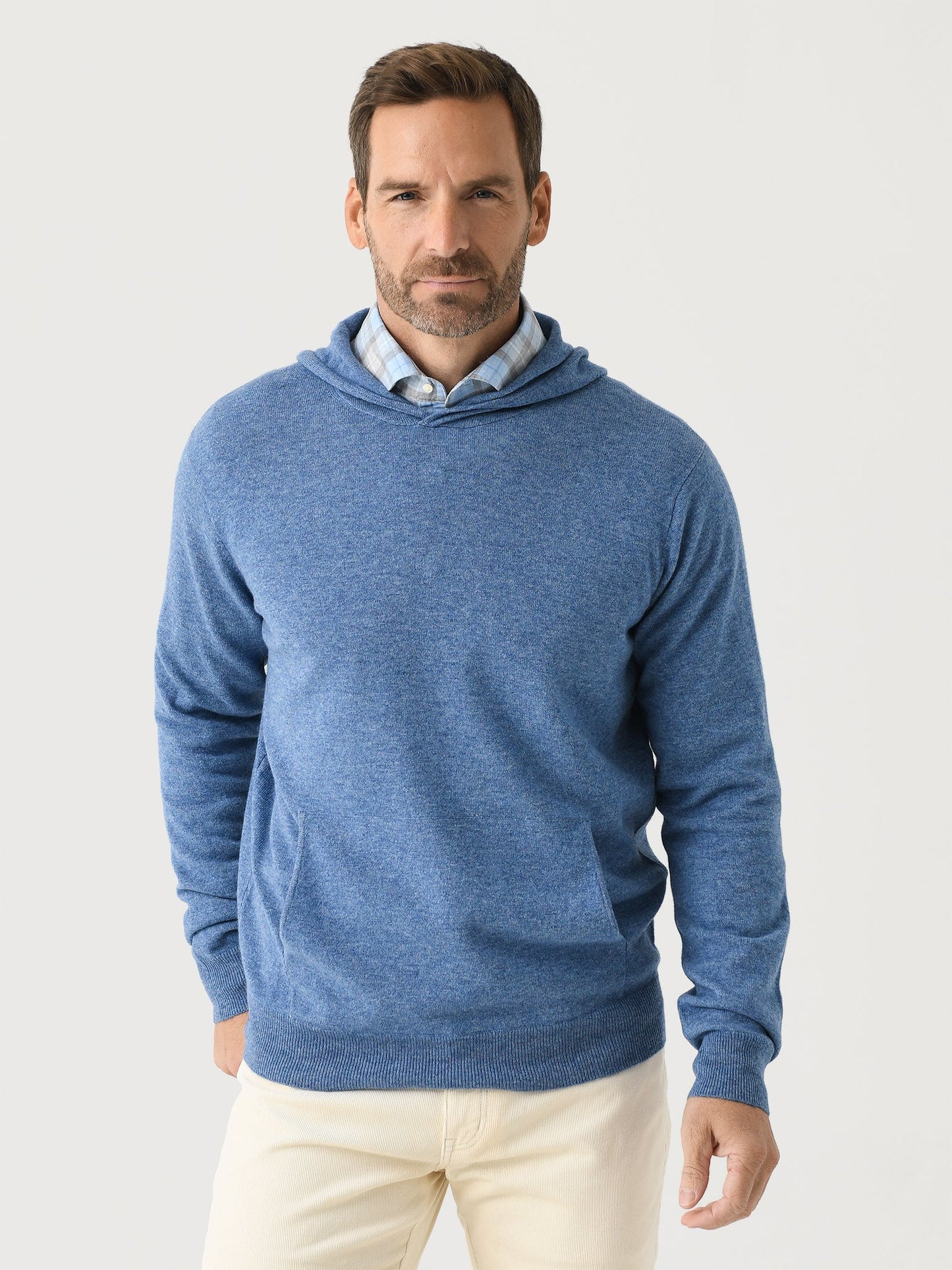  Peter Millar Crown Men's Conway Wool Cashmere Popover Hoodie
