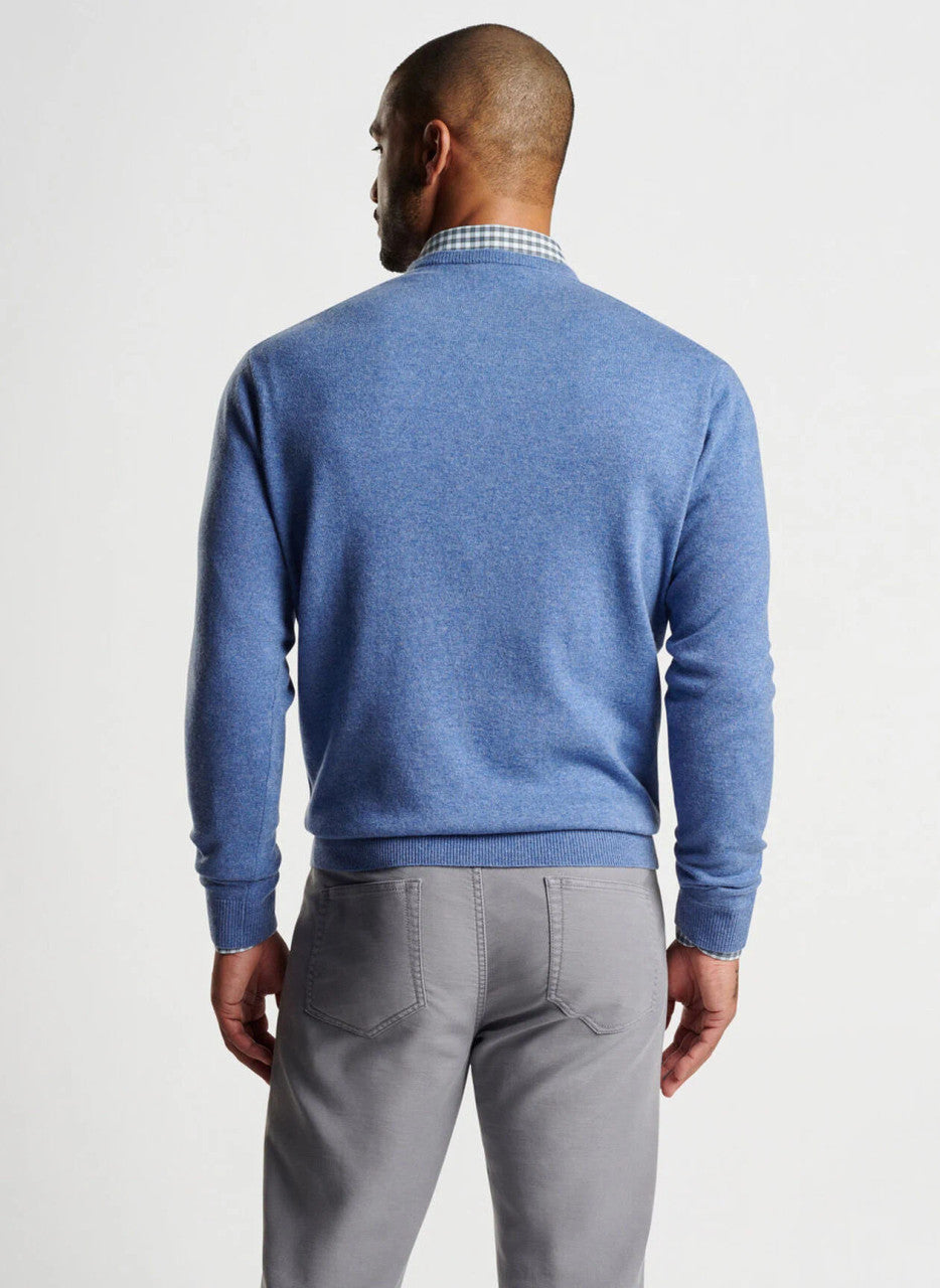  Peter Millar Crown Heritage Cashmere Sweater: Astral Blue