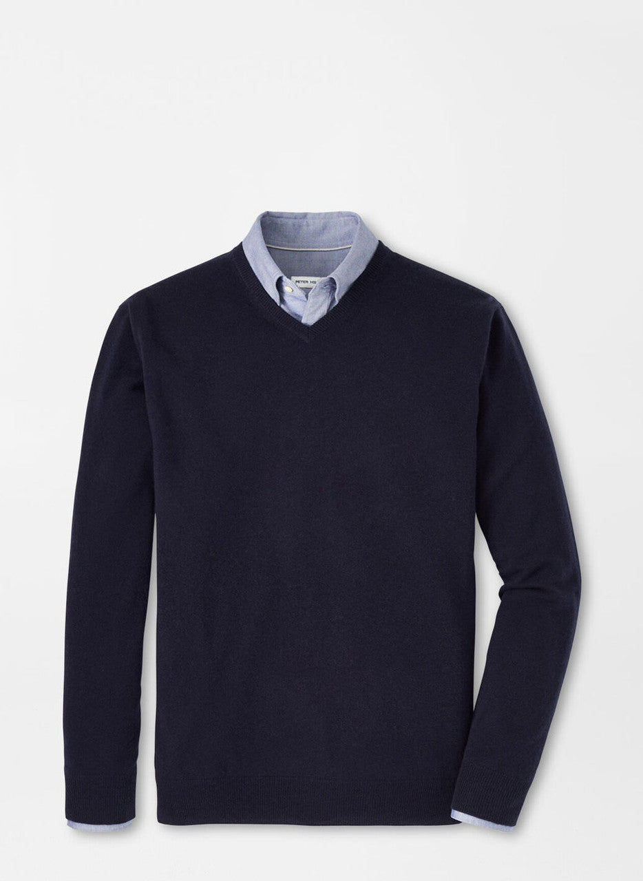  Peter Millar Crown Heritage Cashmere Sweater: Navy