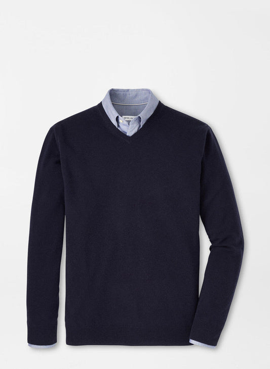  Peter Millar Crown Heritage Cashmere Sweater: Navy