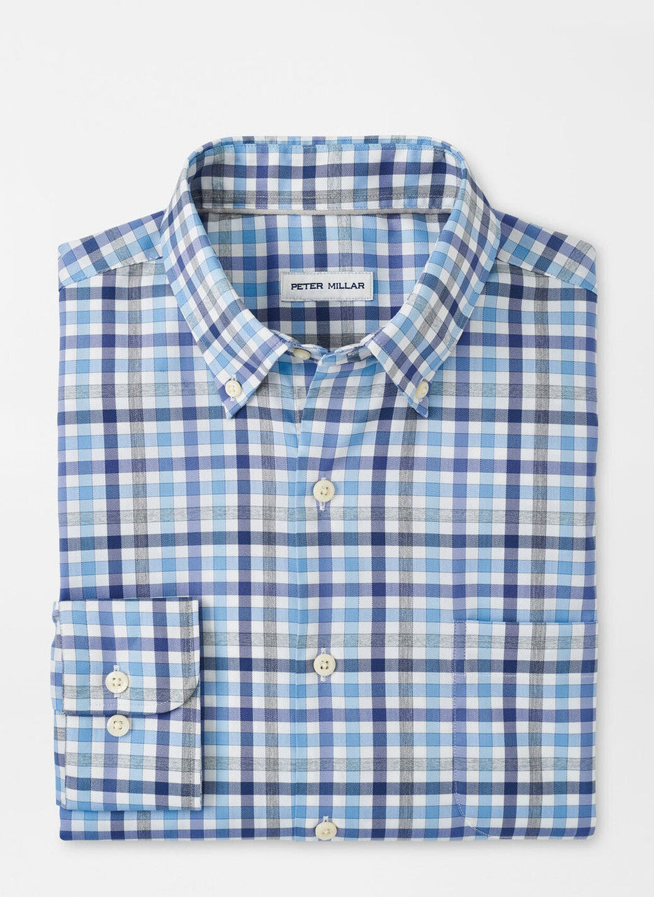  Peter Millar Chambly Crown Lite Cotton-Stretch Sport Shirt: White