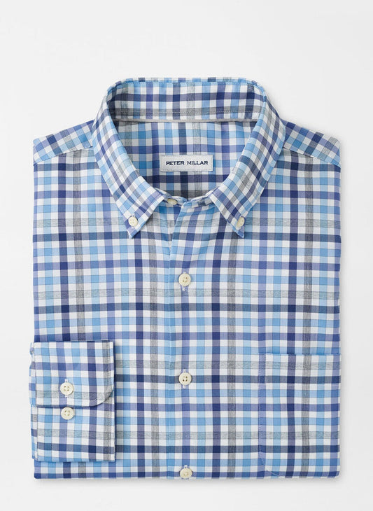  Peter Millar Chambly Crown Lite Cotton-Stretch Sport Shirt: White