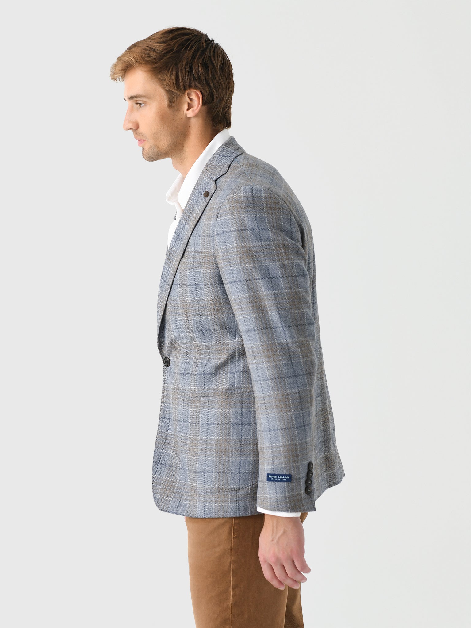  Peter Millar Crown Crafted Men's Callan Plaid Soft Jacket