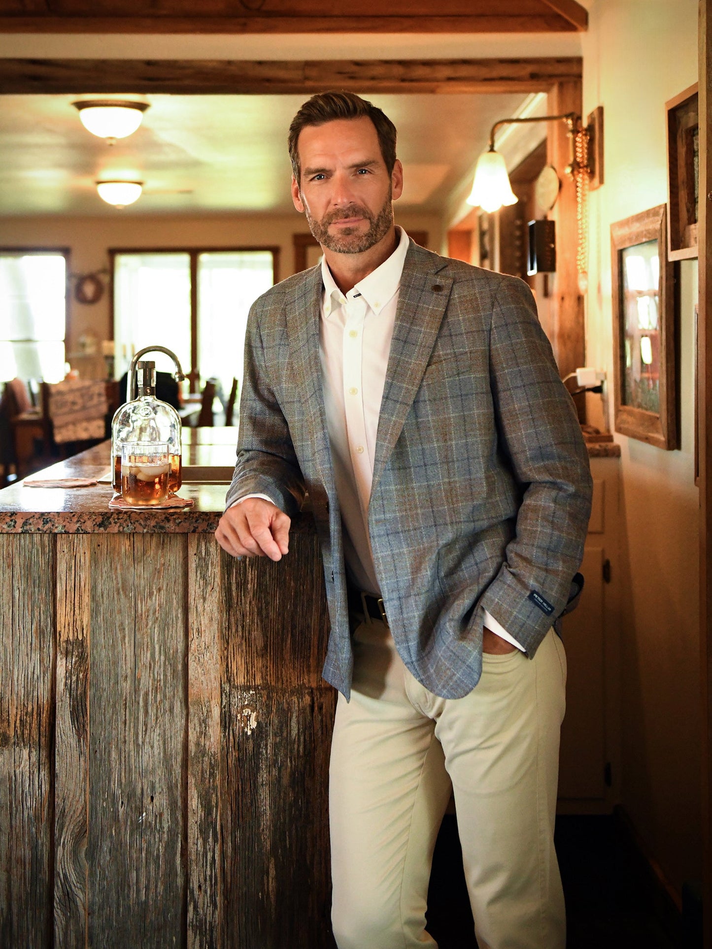  Peter Millar Crown Crafted Men's Callan Plaid Soft Jacket