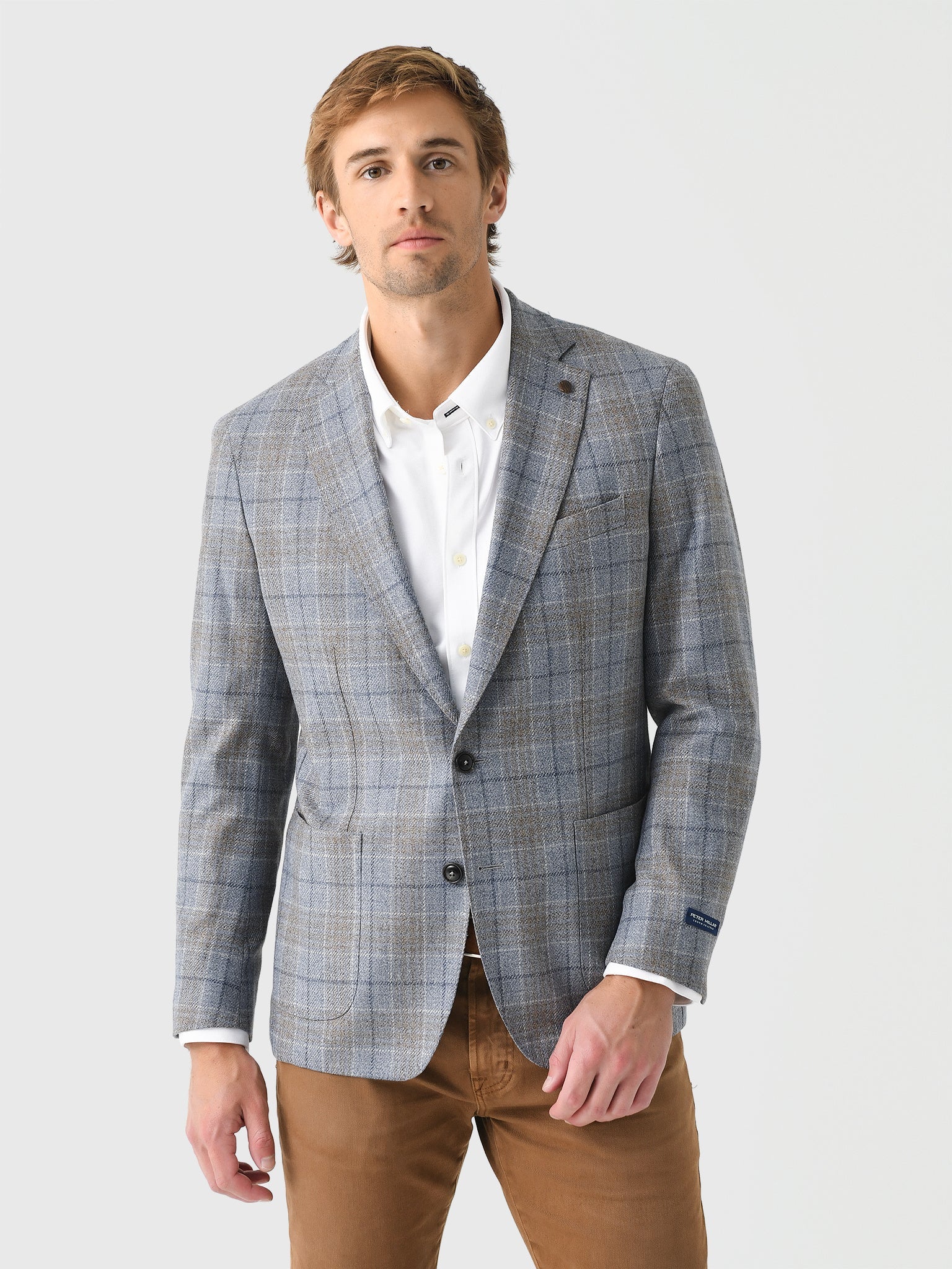  Peter Millar Crown Crafted Men's Callan Plaid Soft Jacket