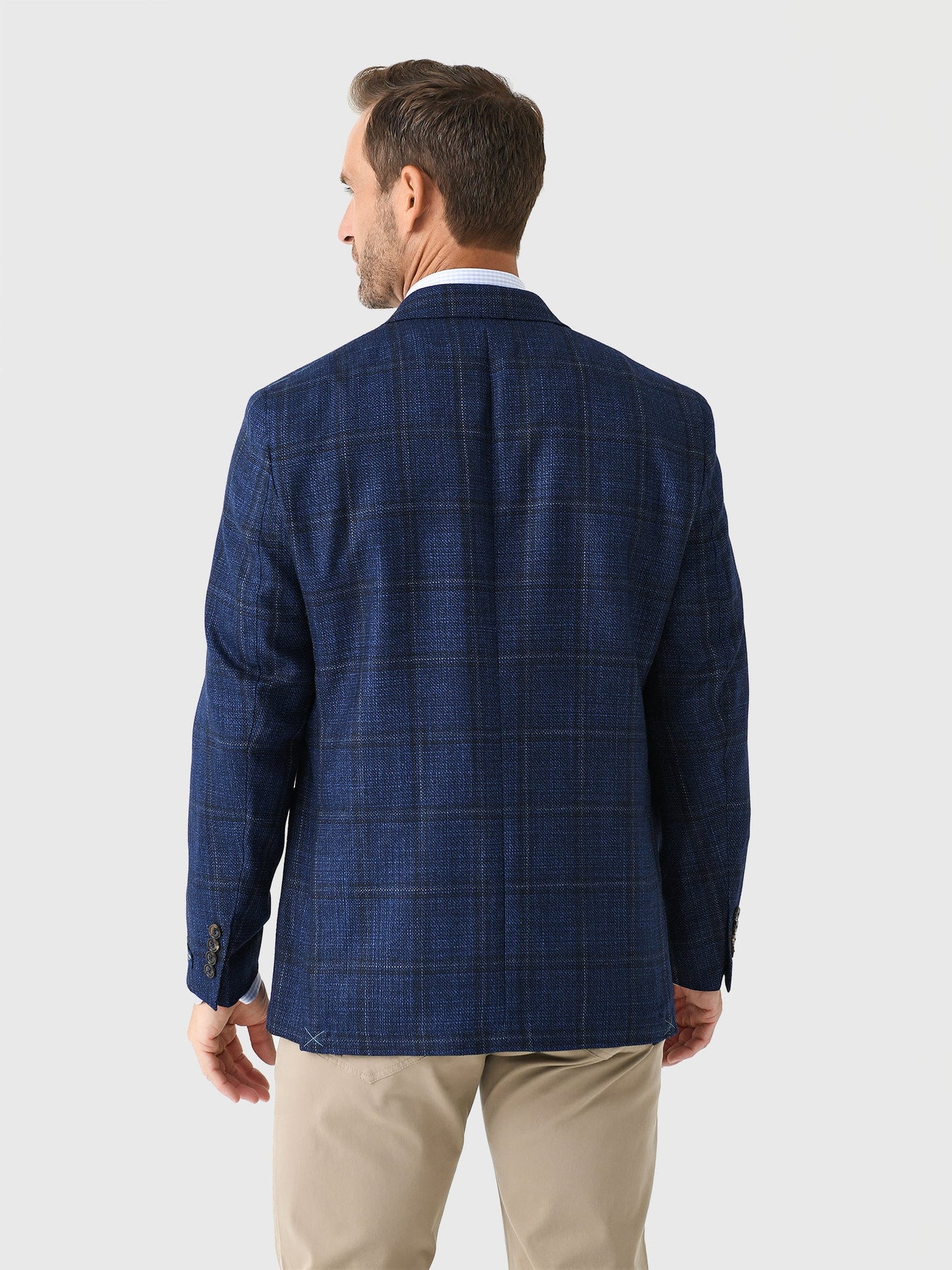  Peter Millar Crown Crafted Men's Clyde Plaid Soft Jacket