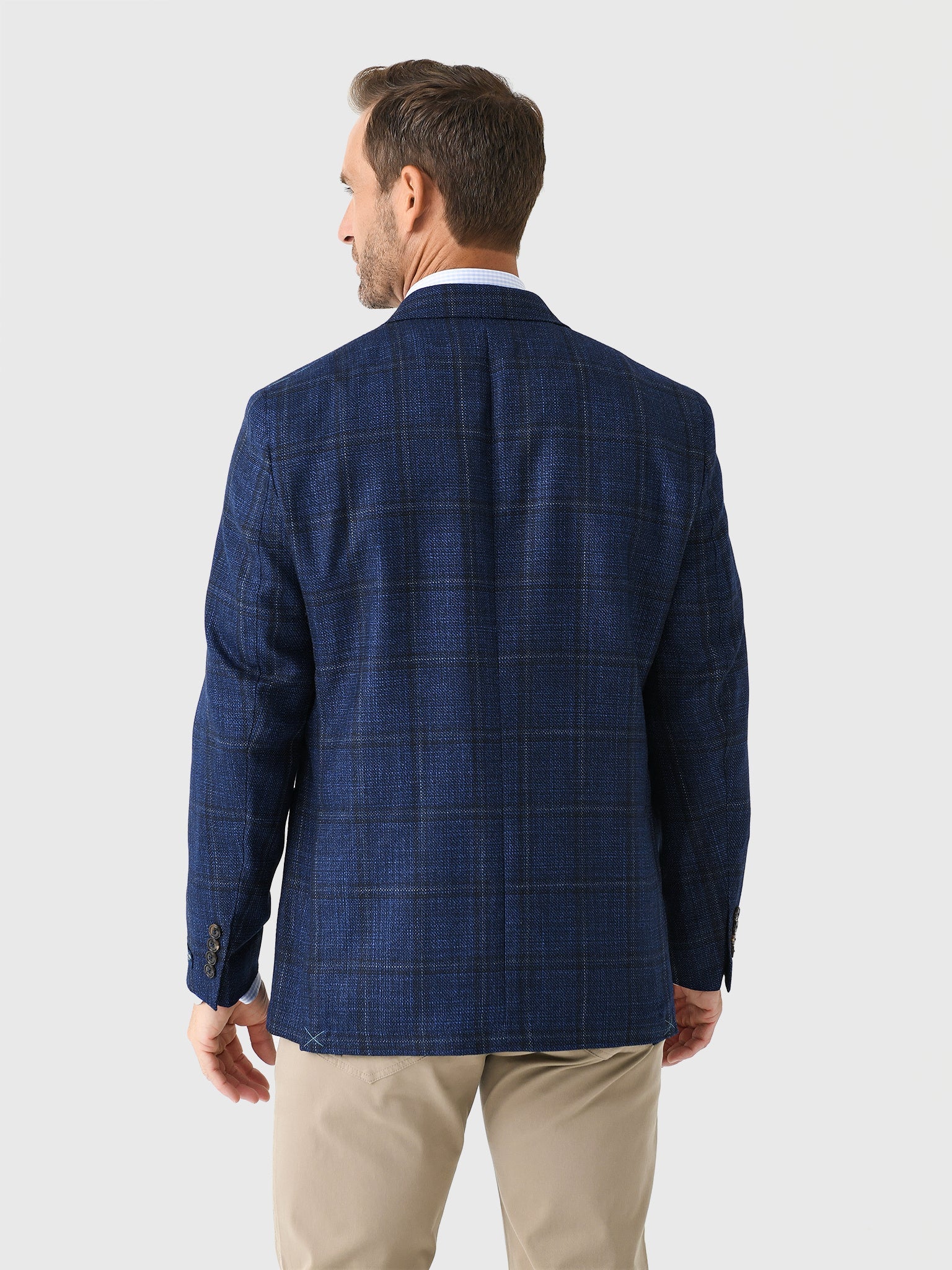  Peter Millar Crown Crafted Men's Clyde Plaid Soft Jacket