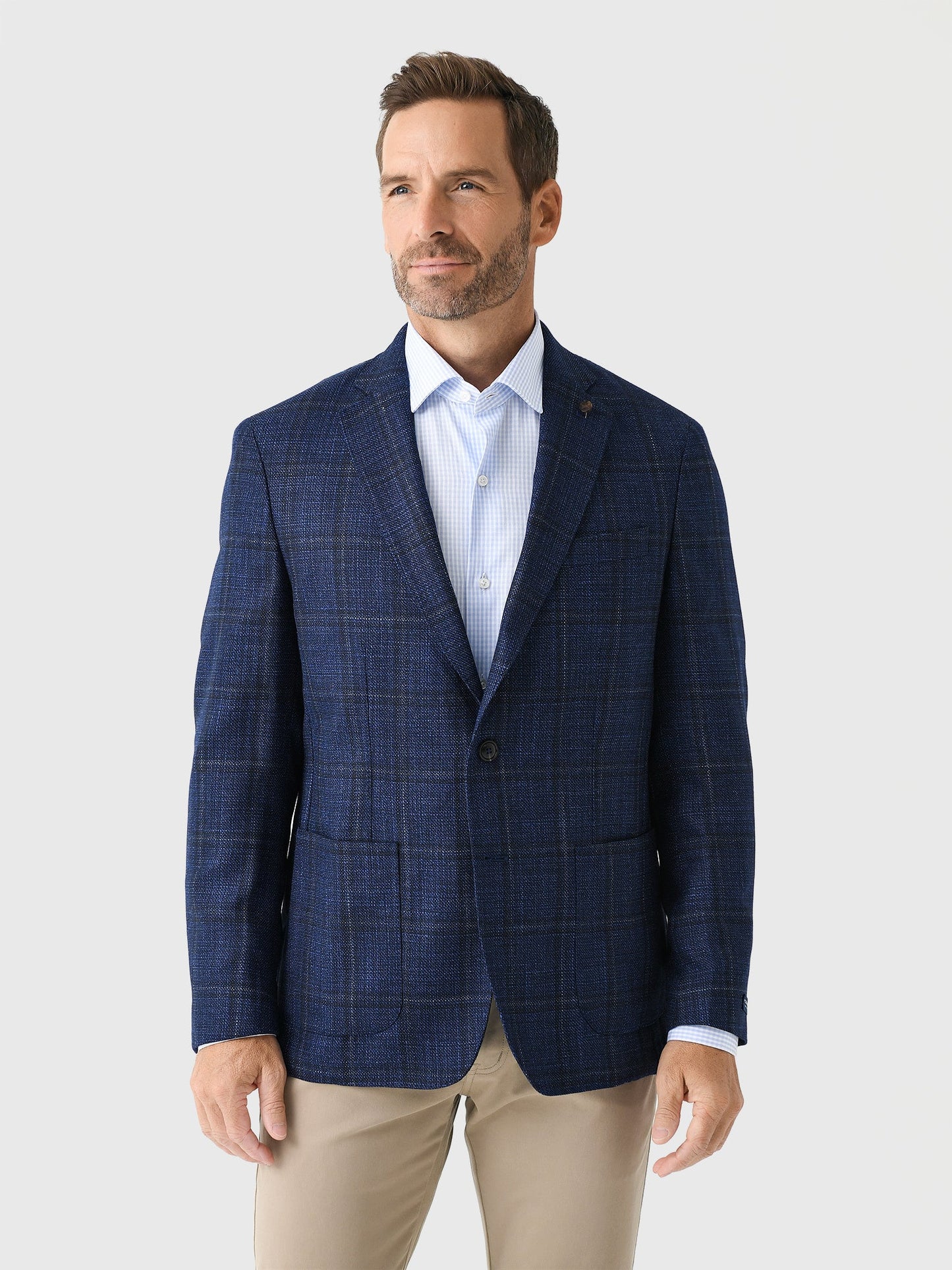  Peter Millar Crown Crafted Men's Clyde Plaid Soft Jacket