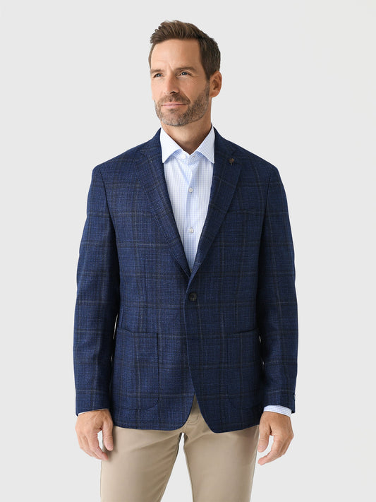  Peter Millar Crown Crafted Men's Clyde Plaid Soft Jacket
