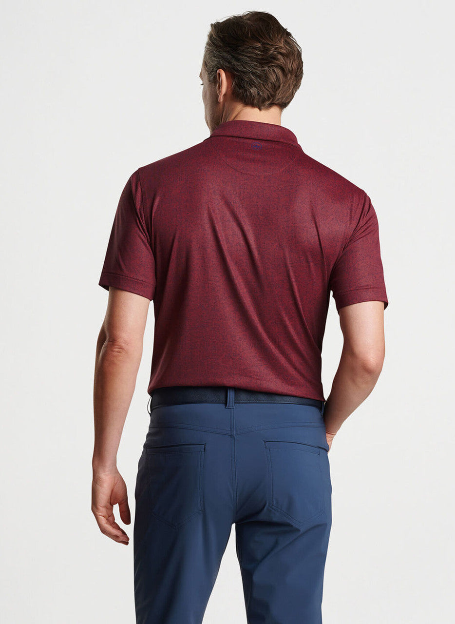  Peter Millar Crown Crafted University Of South Carolina "Script"Switching Gears Performance Jersey Polo: Vermouth