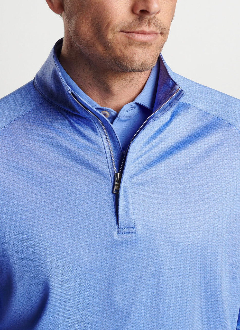 Peter Millar Stealth Delancy Dot Performance Quarter-Zip: Elixir