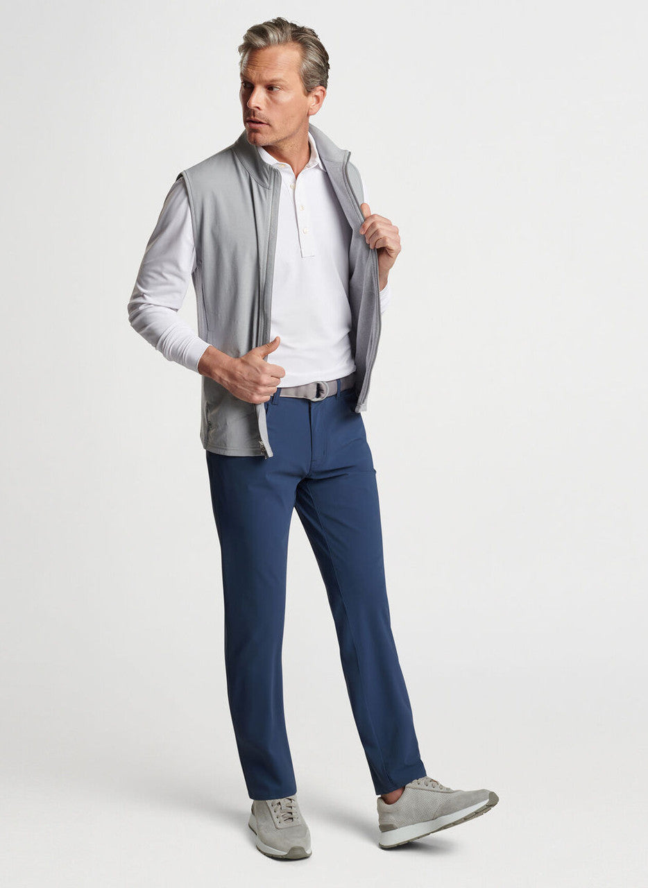  Peter Millar Solstice Performance Hybrid Full-Zip Vest: Gale Grey