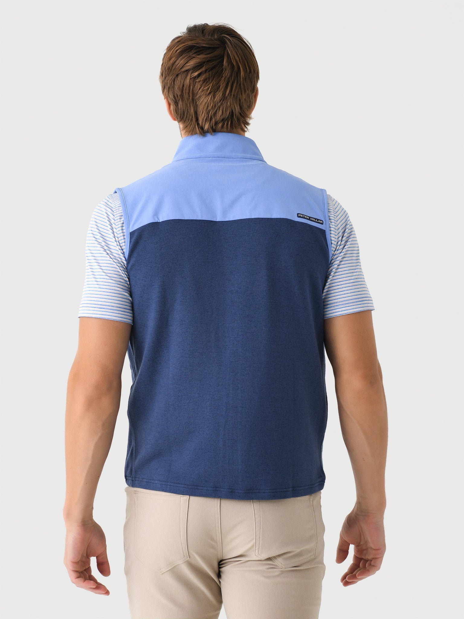  Peter Millar Crown Crafted Men's Solstice Performance Hybrid Full-Zip Vest