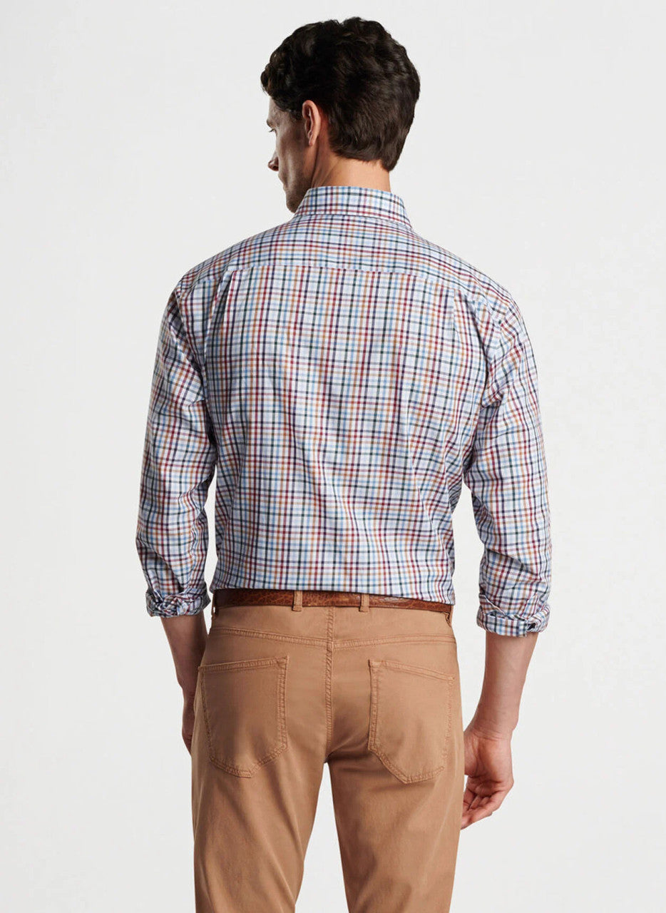  Peter Millar Crown Crafted Brighton Cotton Sport Shirt: Navy