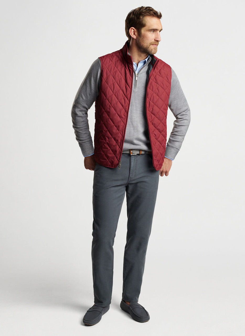  Peter Millar Essex Vest: Celosia Red