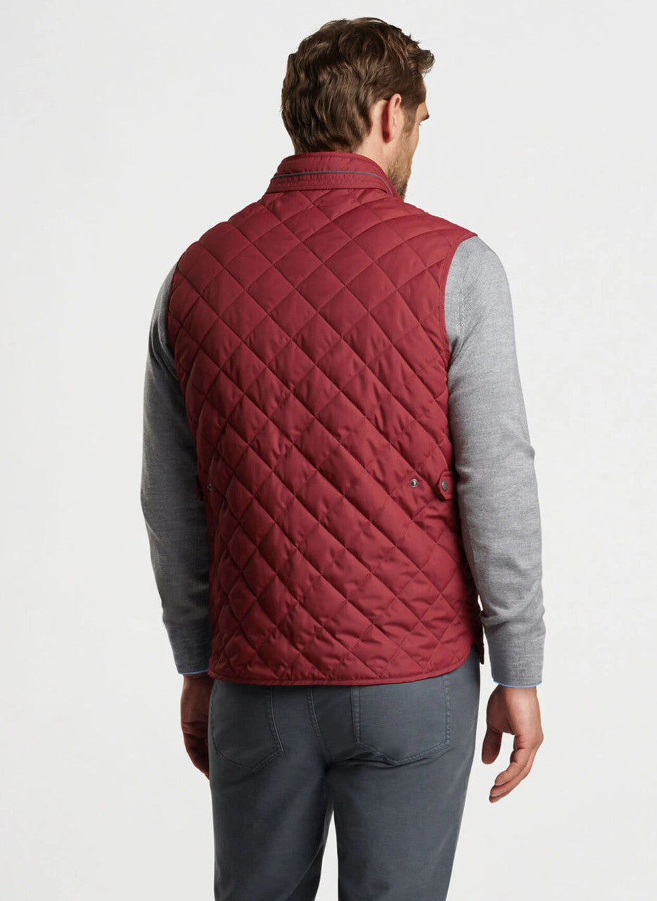 Peter Millar Essex Vest: Celosia Red
