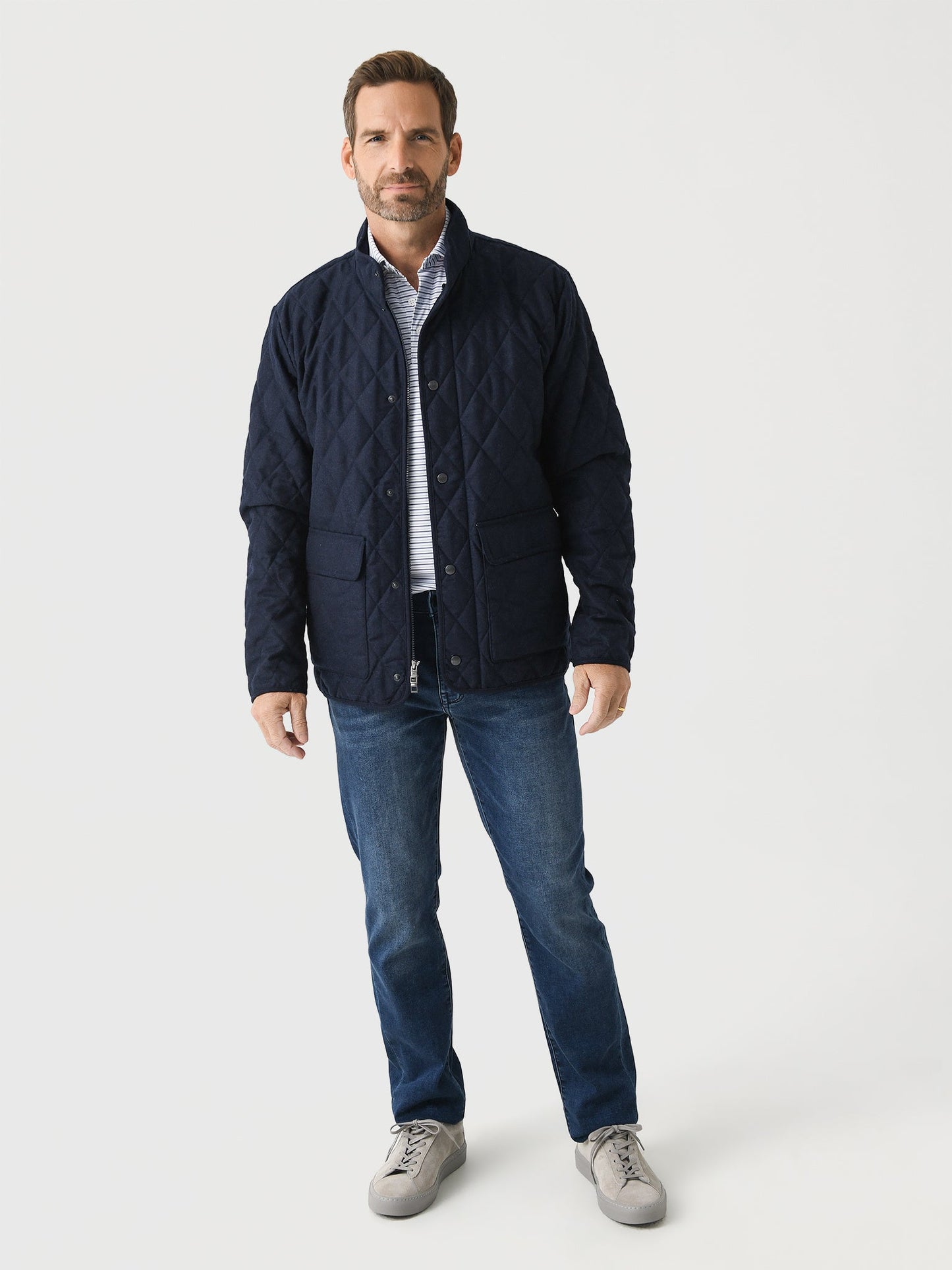 Peter Millar Crown Men's Suffolk Wool Coat