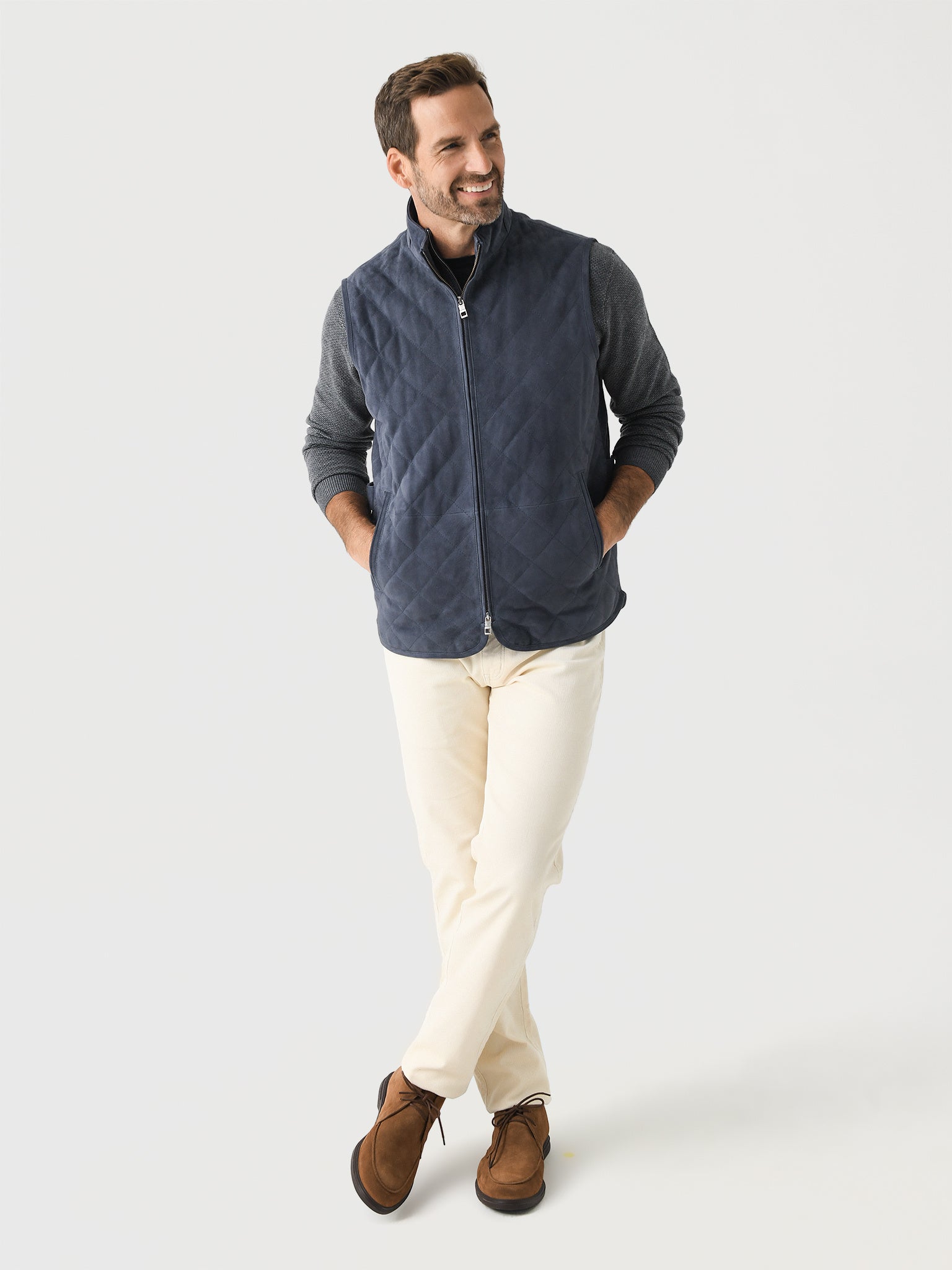  Peter Millar Crown Men's Essex Suede Vest