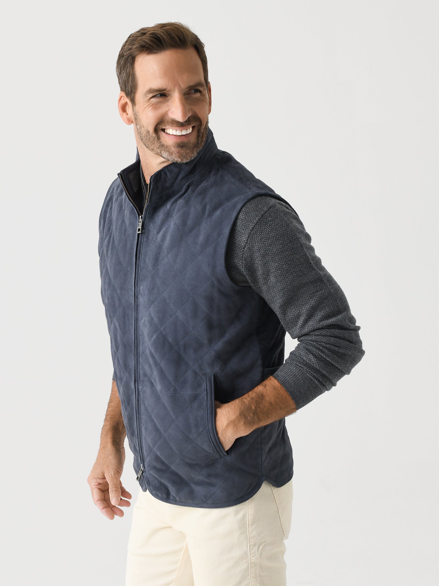  Peter Millar Crown Men's Essex Suede Vest