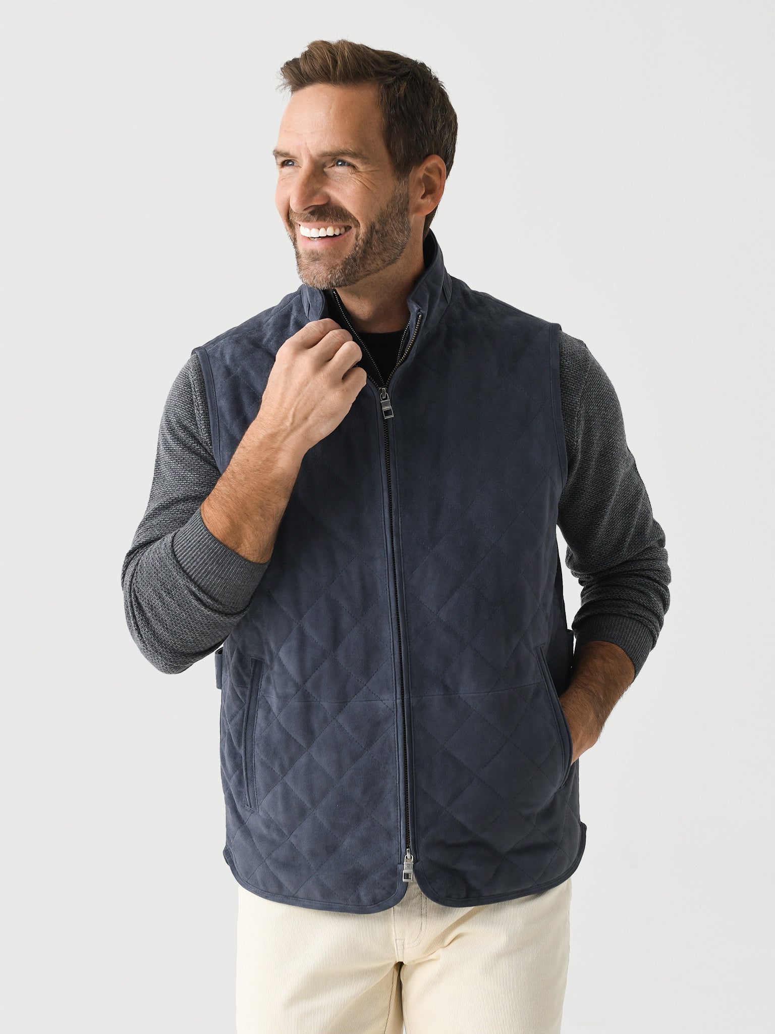  Peter Millar Crown Men's Essex Suede Vest