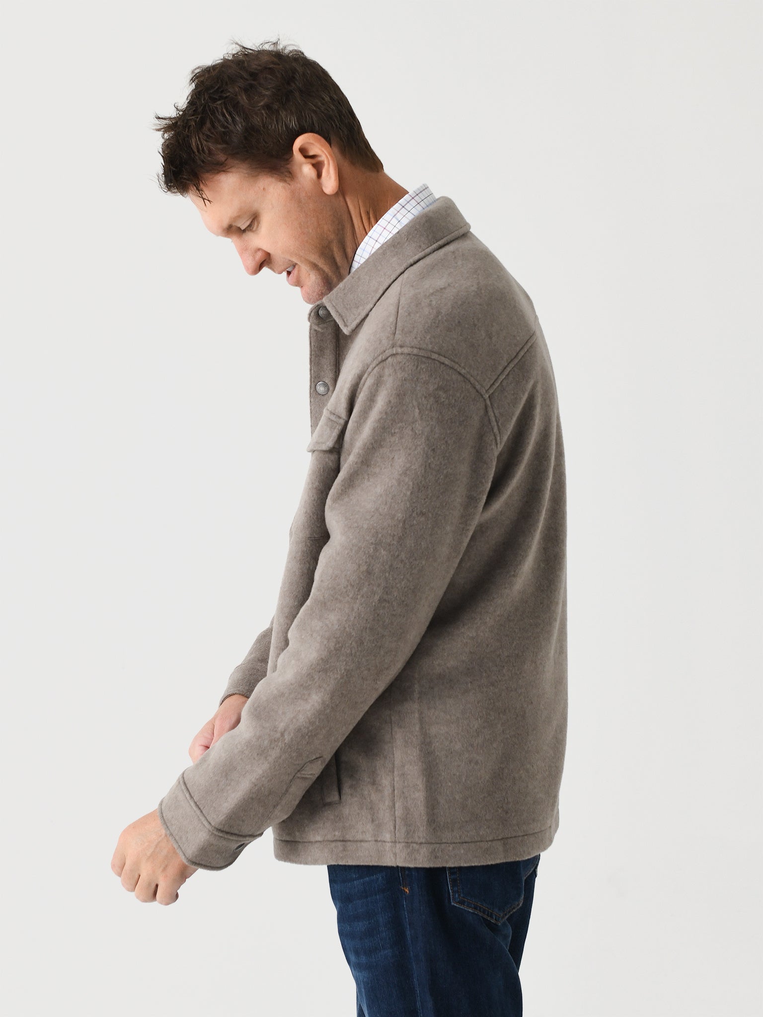  Peter Millar Crown Men's Flex Fleece Shirt Jacket