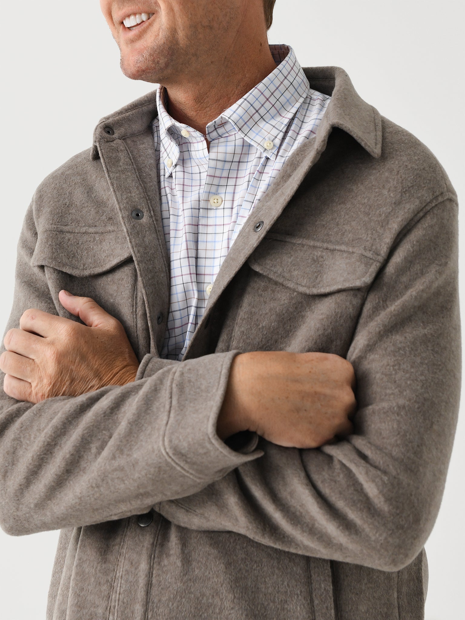  Peter Millar Crown Men's Flex Fleece Shirt Jacket