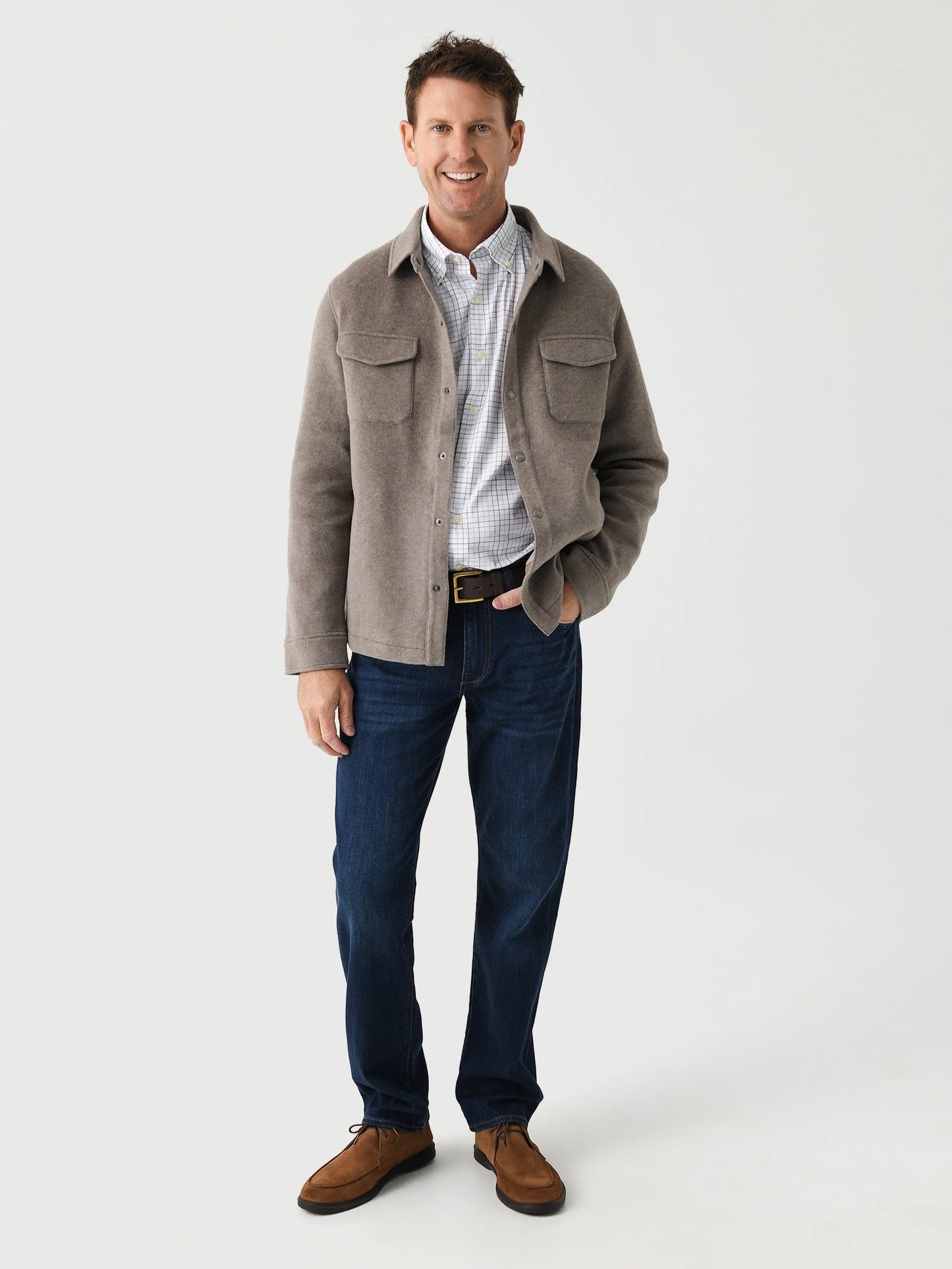  Peter Millar Crown Men's Flex Fleece Shirt Jacket