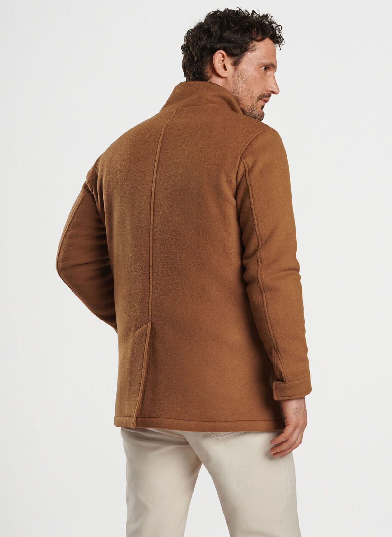  Peter Millar Crown Flex Fleece City Coat: Hazelwood
